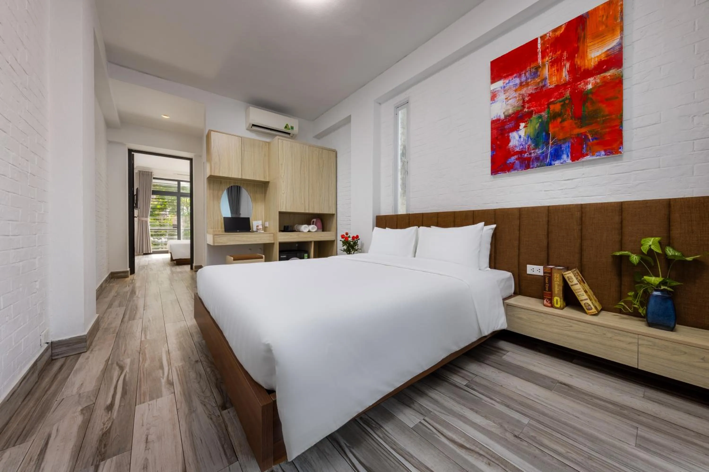 Toilet, Bed in Hanoi Center View Hotel and Spa