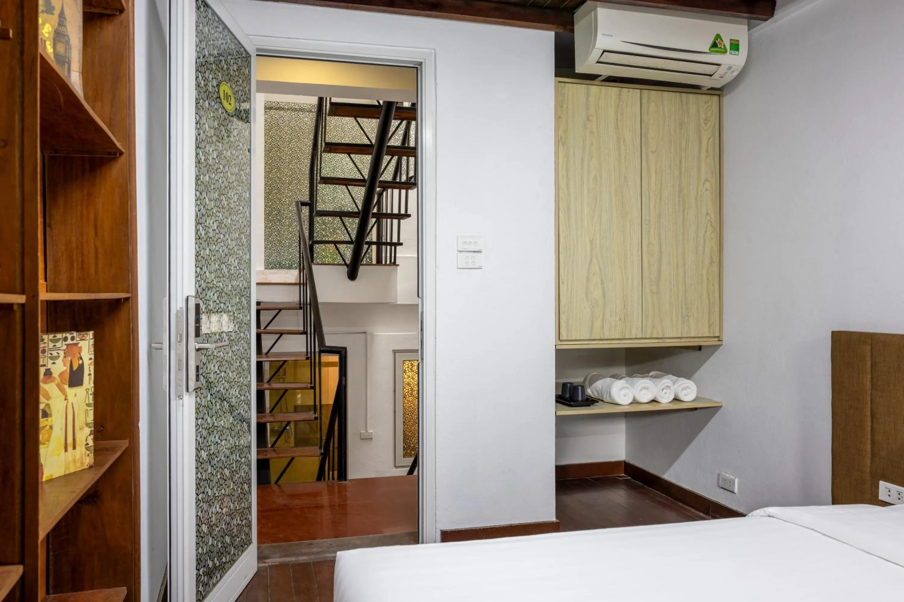 Toilet, Bed in Hanoi Center View Hotel and Spa