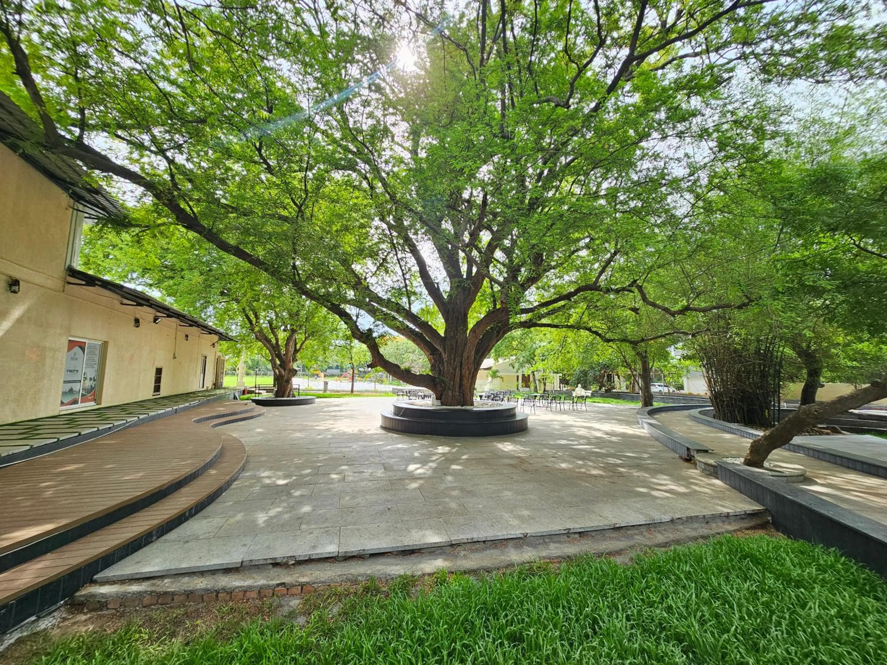 Garden view in Sathyam Grand Resorts, Sriperumbudur