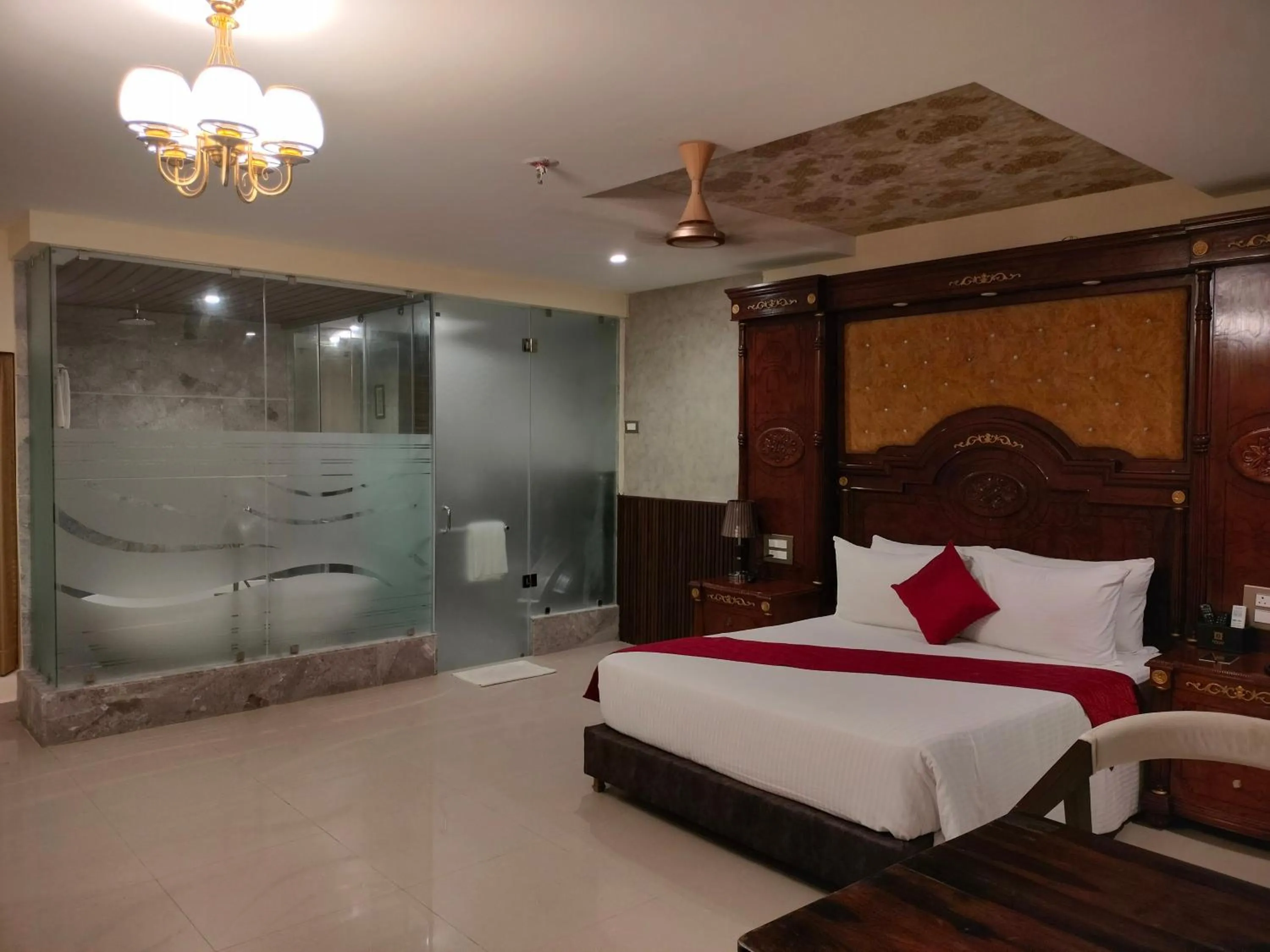 Bed in Sathyam Grand Resorts, Sriperumbudur