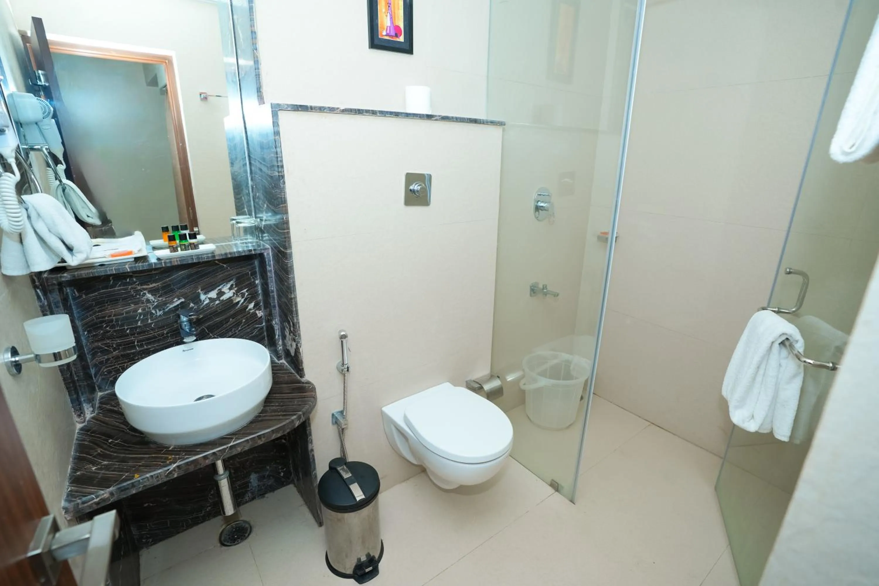 Bathroom in Sathyam Grand Resorts, Sriperumbudur