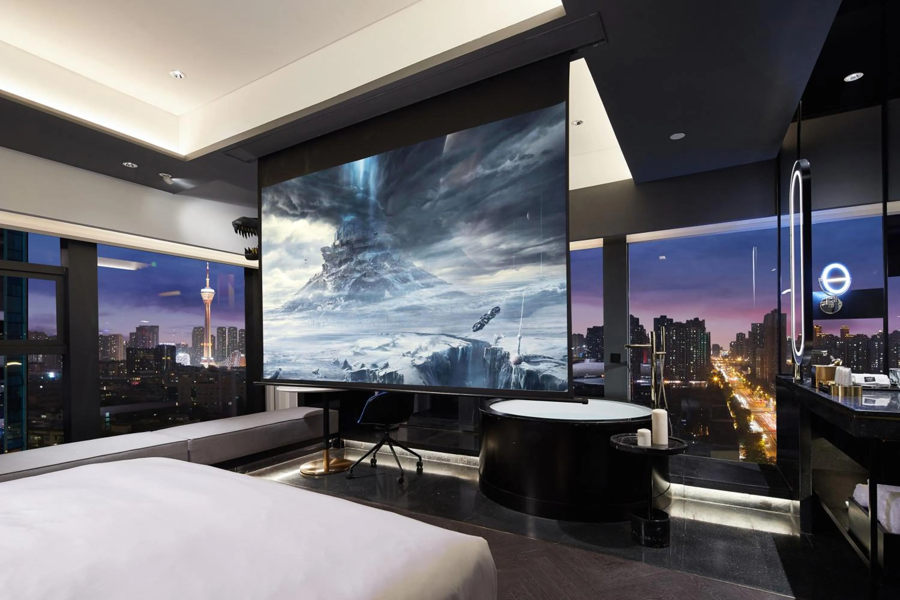 TV and multimedia, Bed in ISEYA Design Hotel Chengdu Taikoo Li