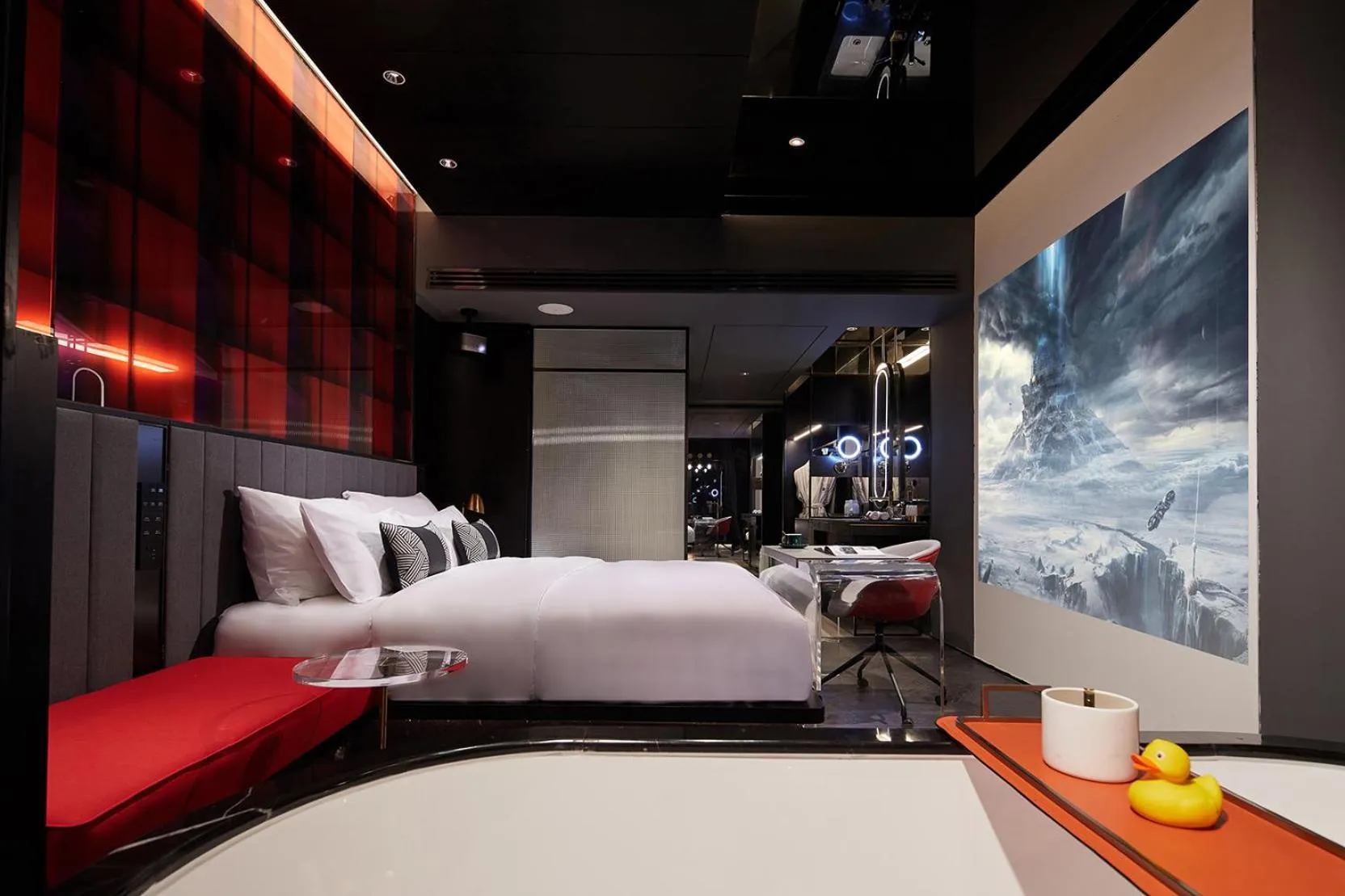 Bed in ISEYA Design Hotel Chengdu Taikoo Li