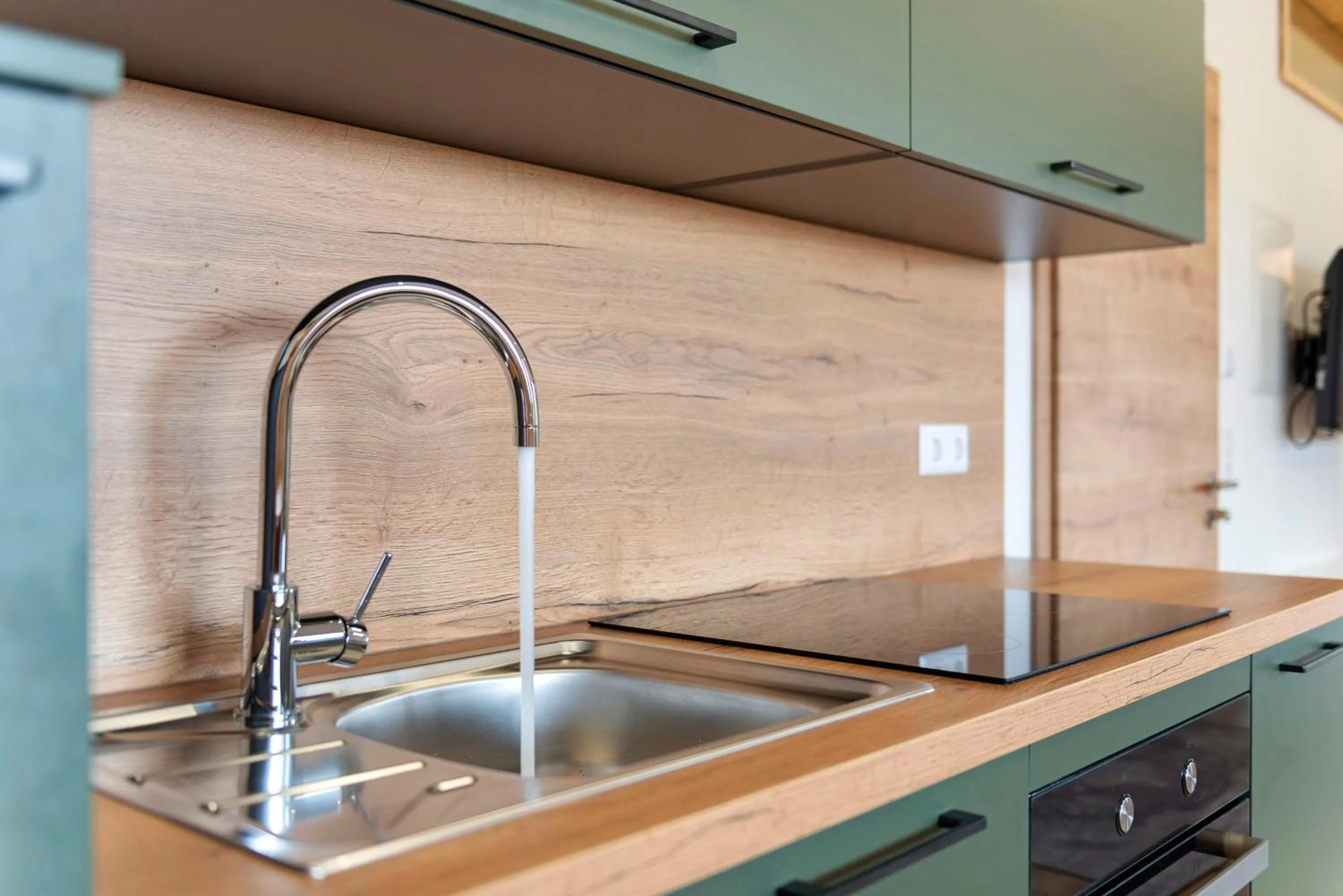 Kitchen or kitchenette in Pension Ferienwohnung Baarblick
