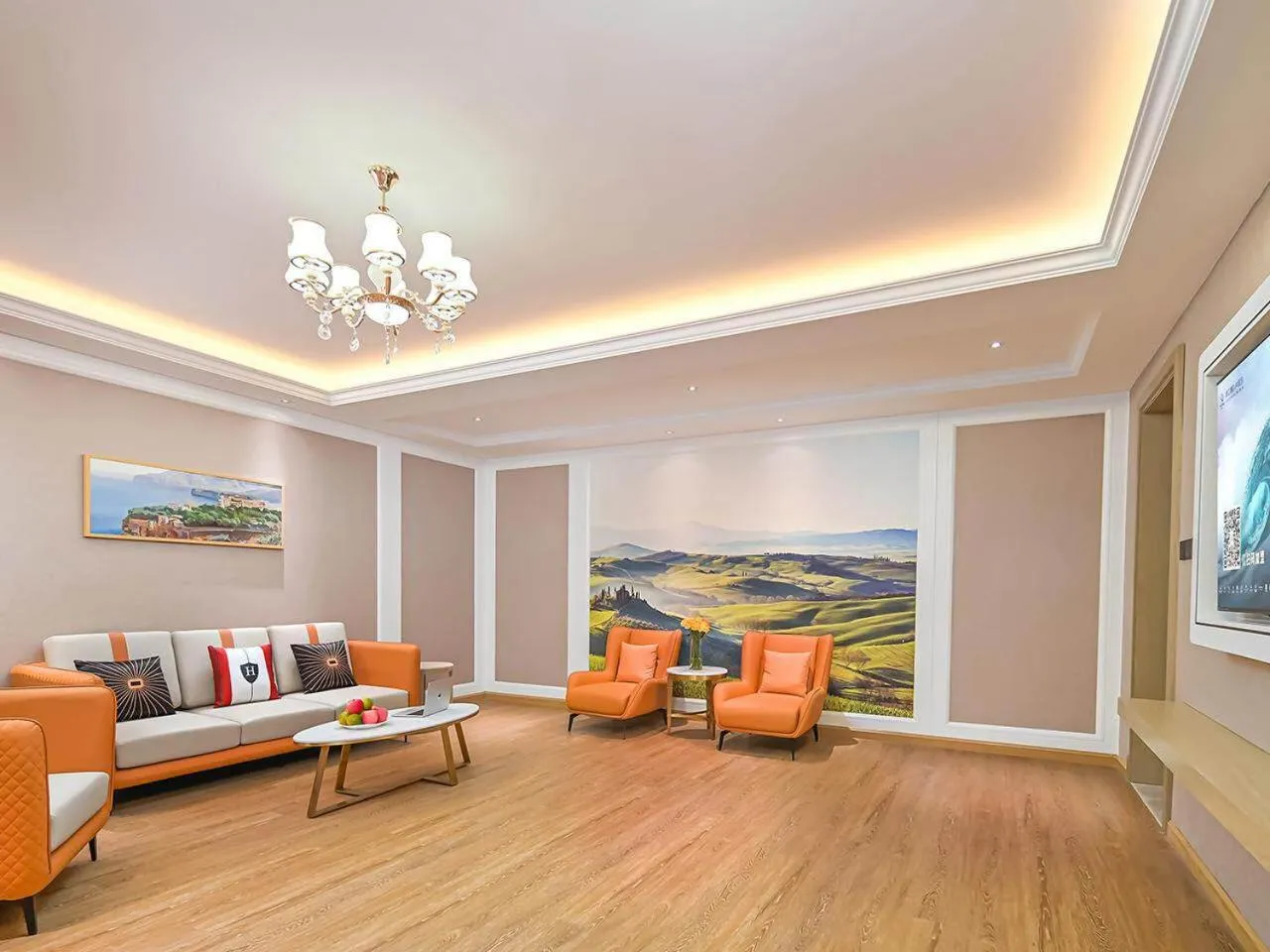 Living room in Vienna Hotel Jiangjin Wanda Plaza Shengquansi Subway Station