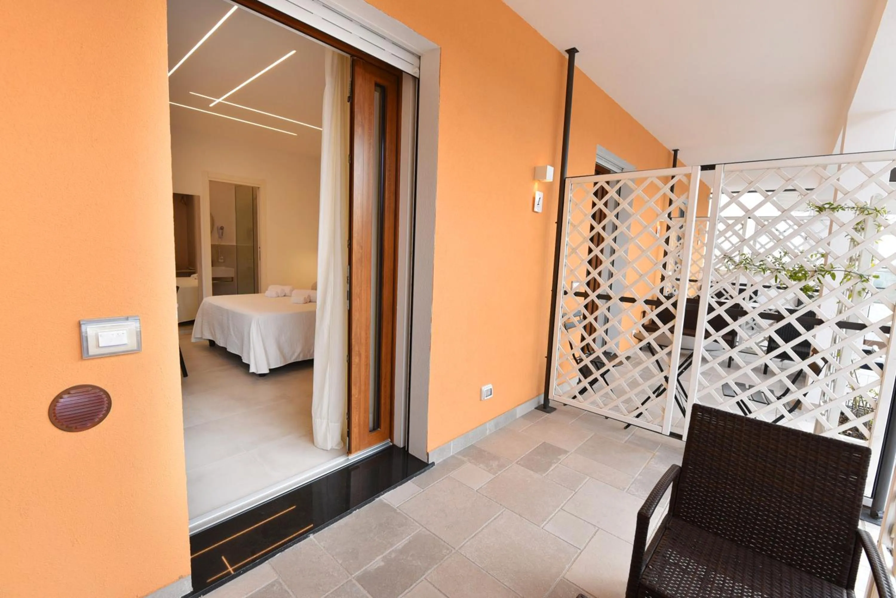 Patio, Bed in Casa Emma BnB Agerola