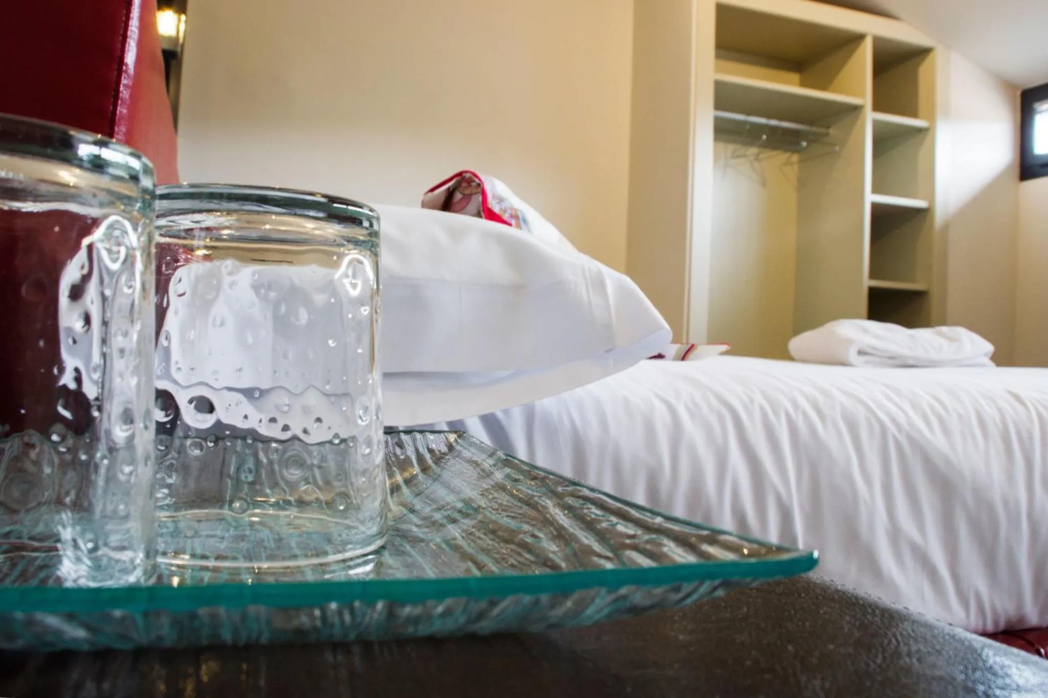 Bed in Hotel Teratermal