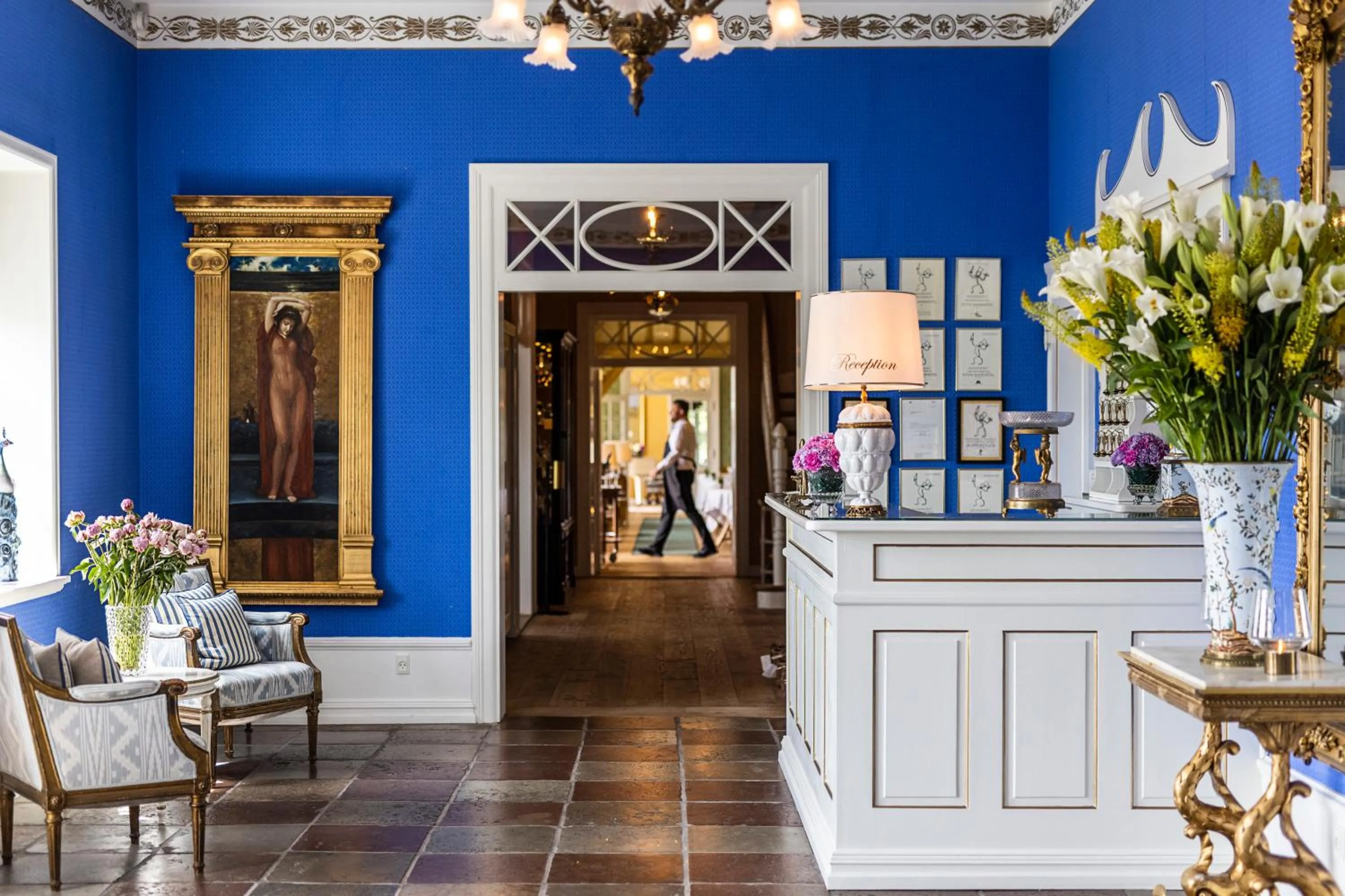 Lobby or reception in Dyvig Badehotel