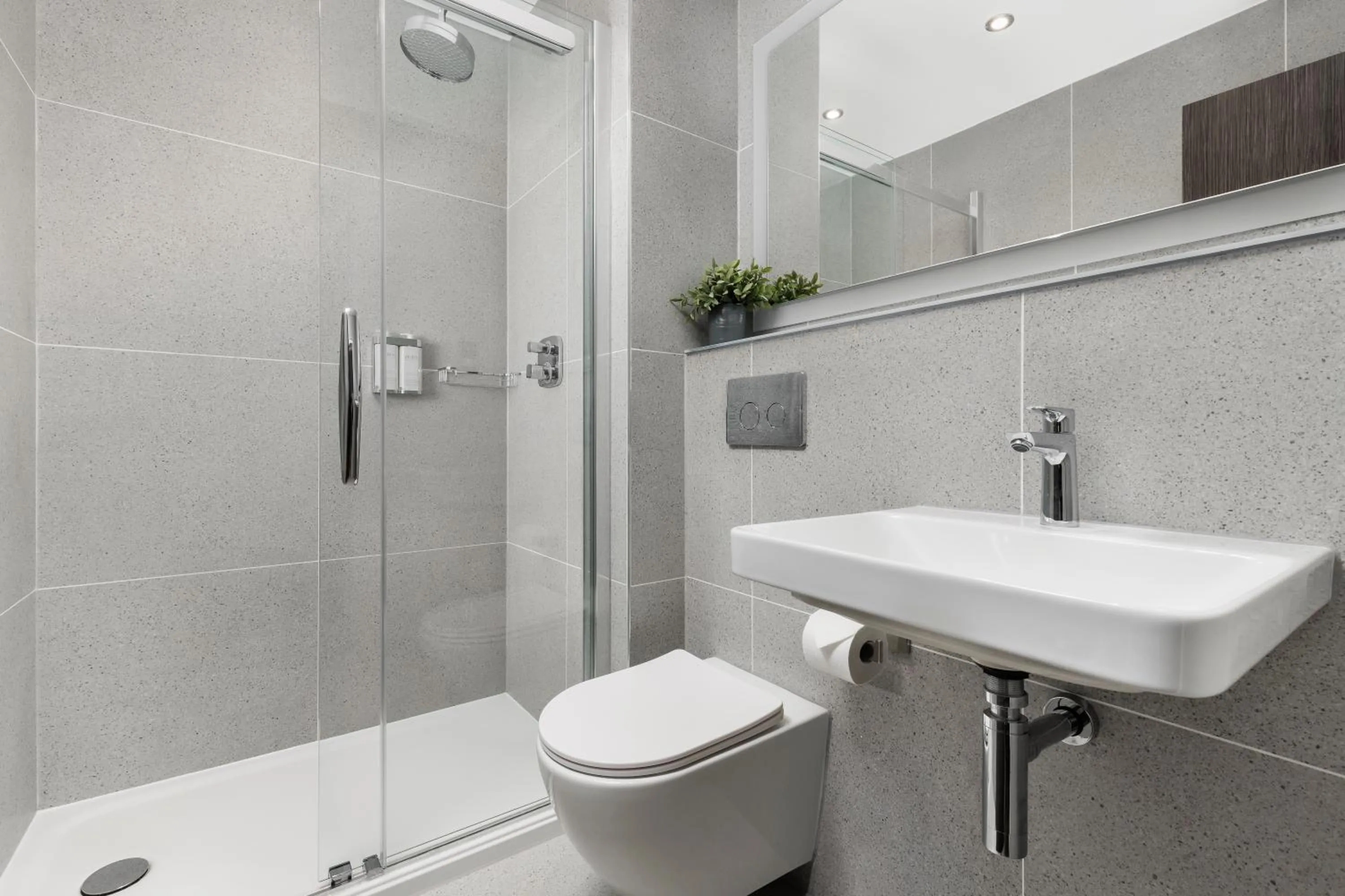 Shower in The Jubilee by Supercity Aparthotels