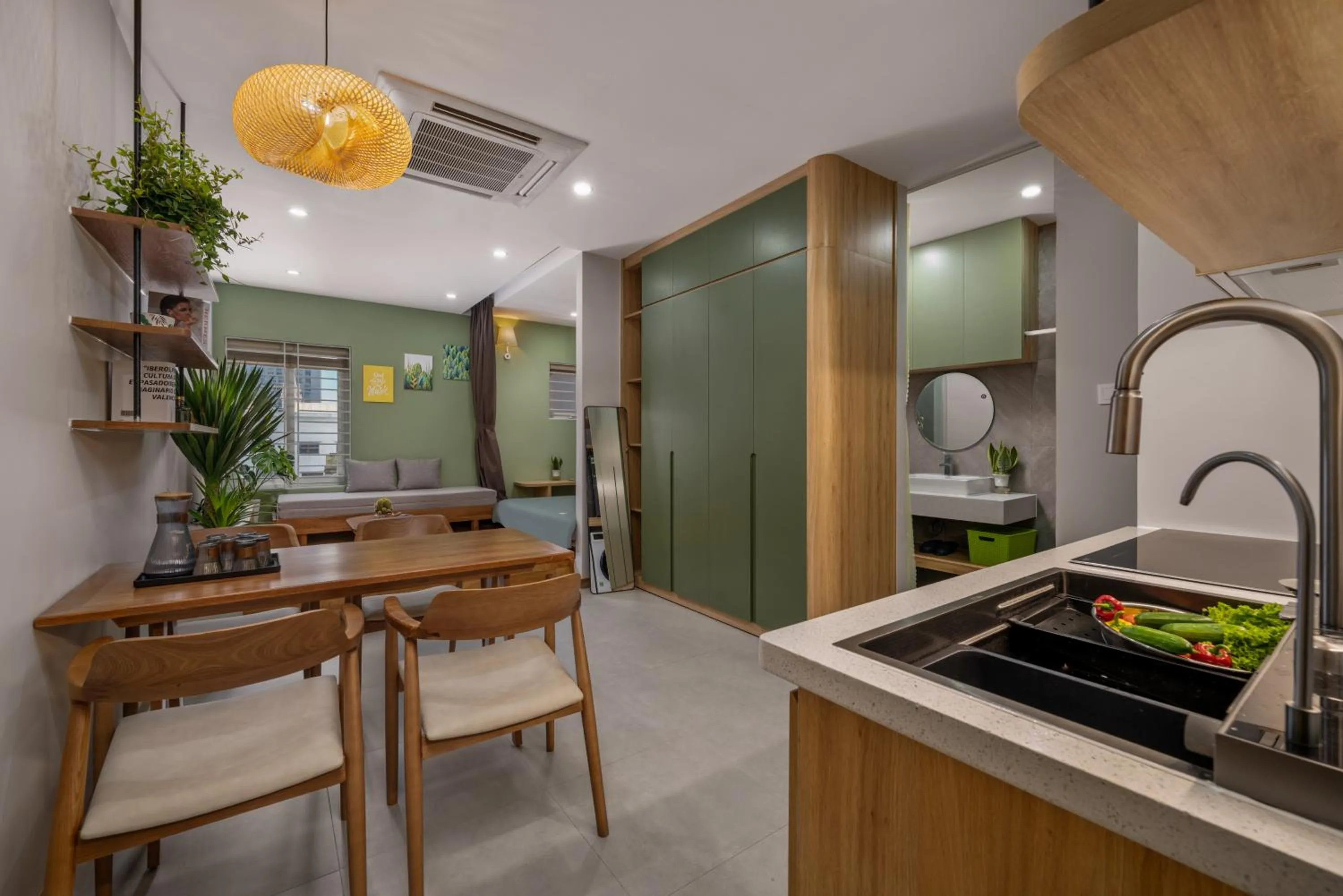 Kitchen or kitchenette in Q Apartment Da Nang