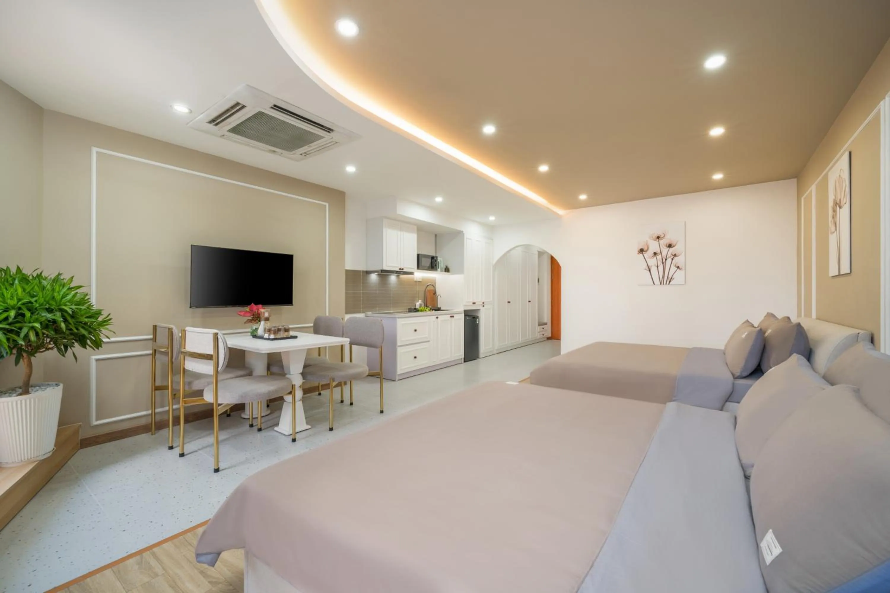 Bed in Q Apartment Da Nang