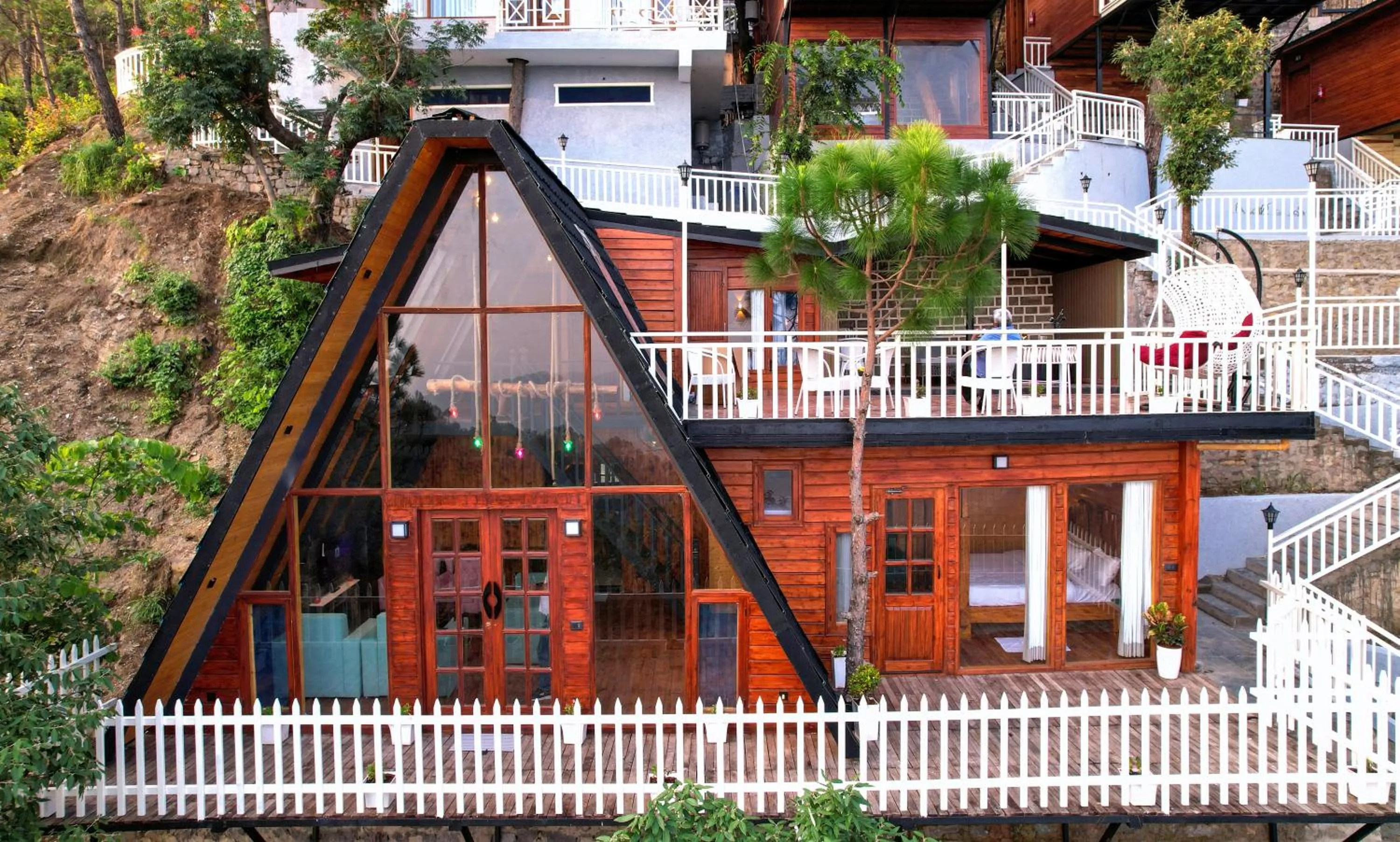 Property building in Koro Treehouse Resort Luxury Wooden Cottages and Villas with Private Pool