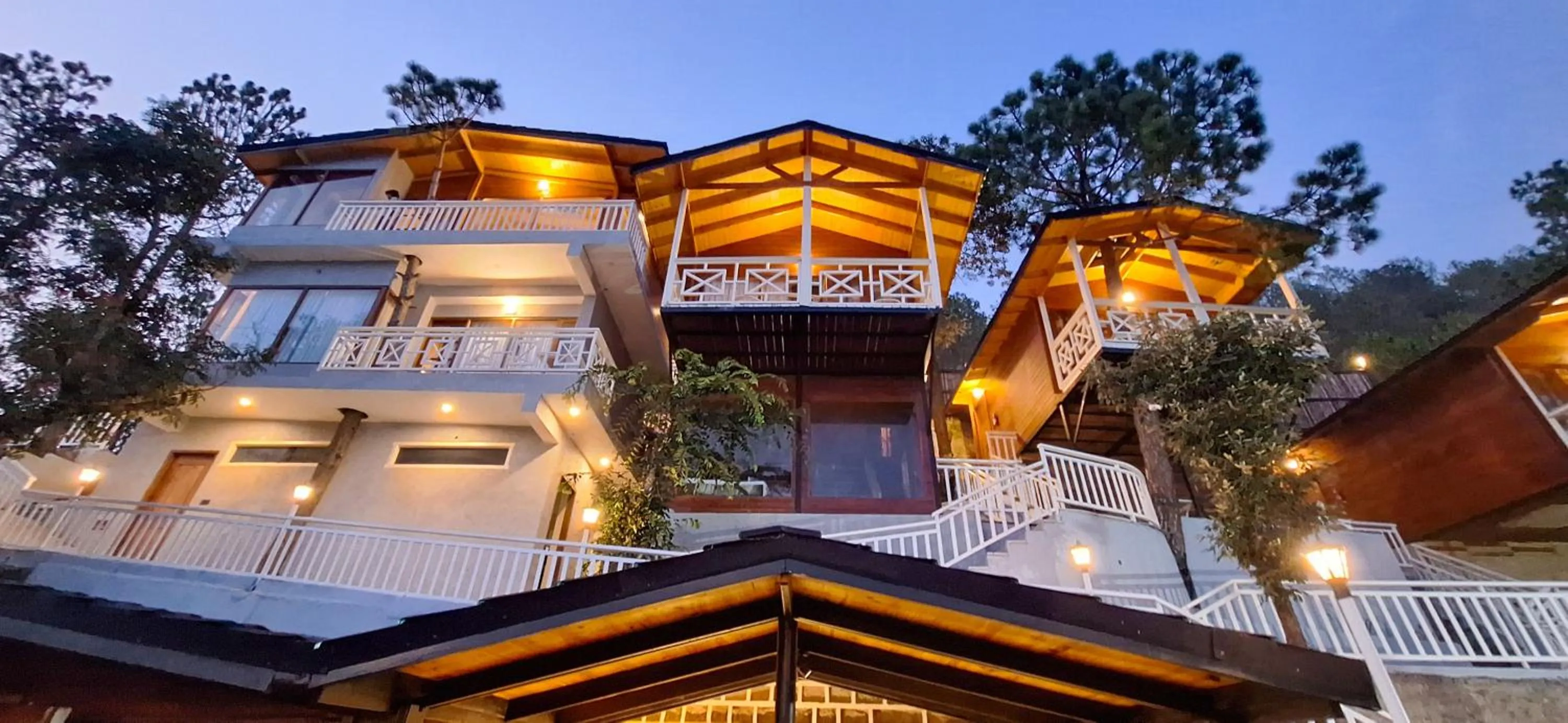 Property building in Koro Treehouse Resort Luxury Wooden Cottages and Villas with Private Pool