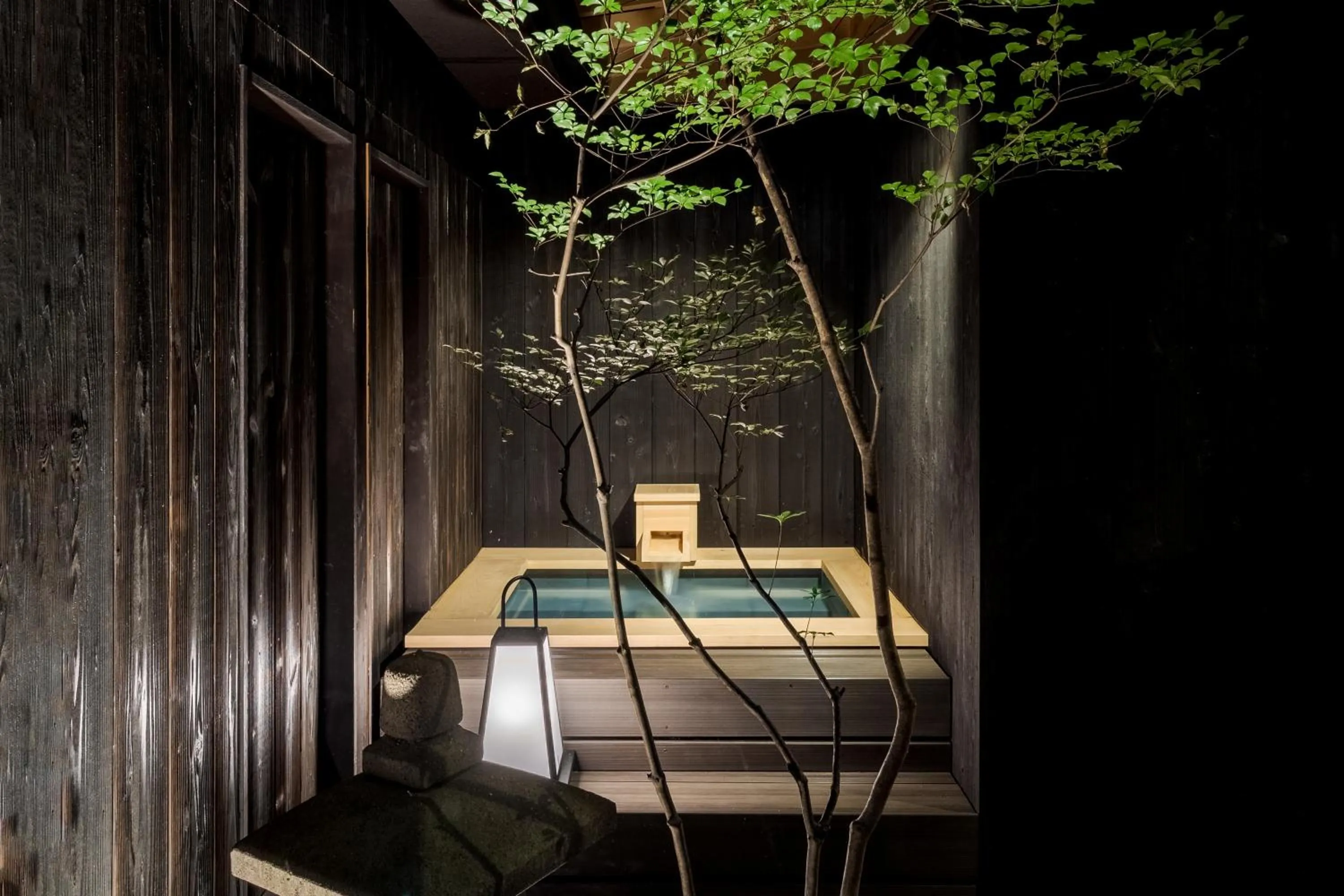 Open Air Bath in ROJIYU Kyoto