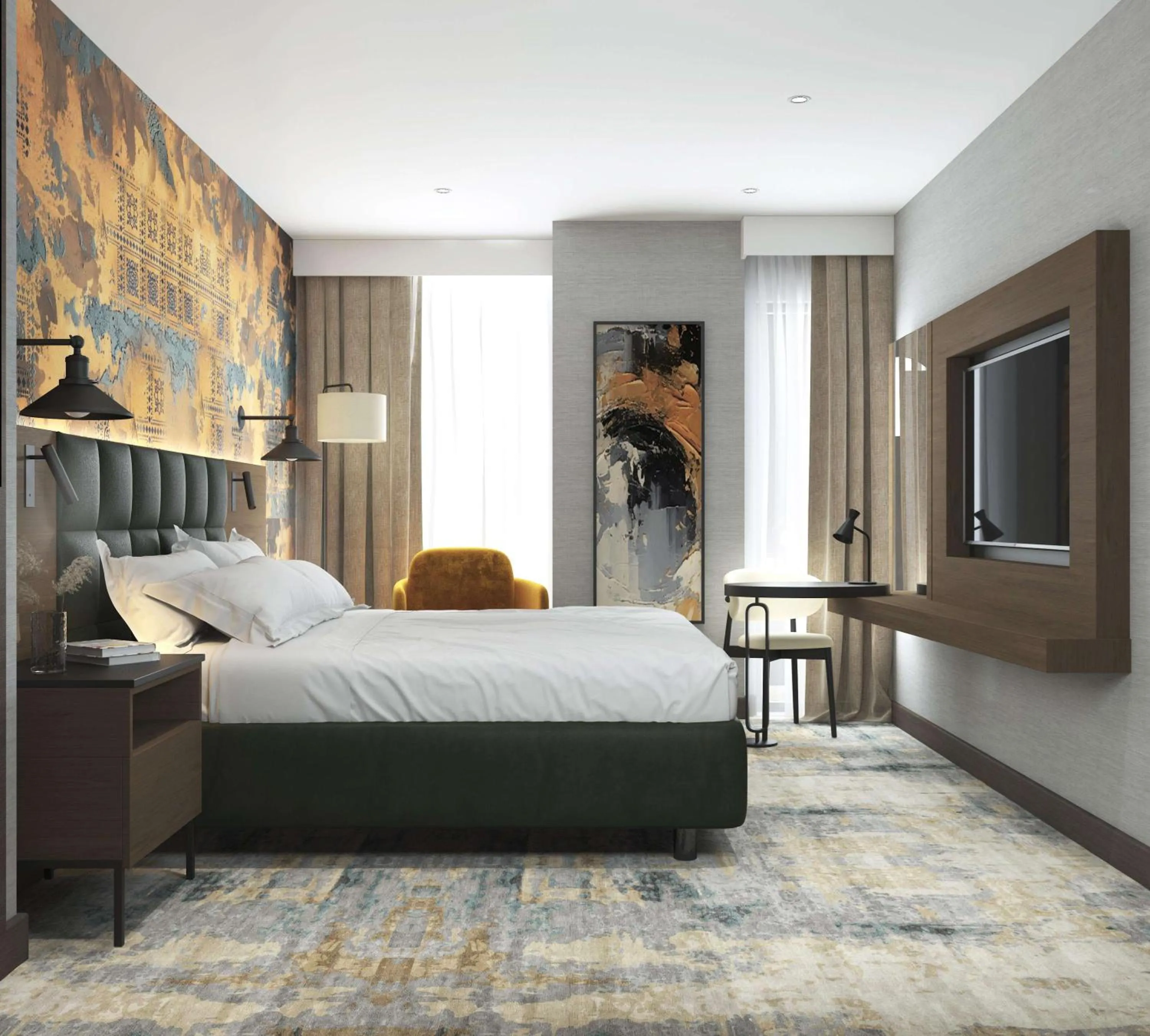 Bedroom, Bed in Doubletree By Hilton Suites Trabzon Yomra