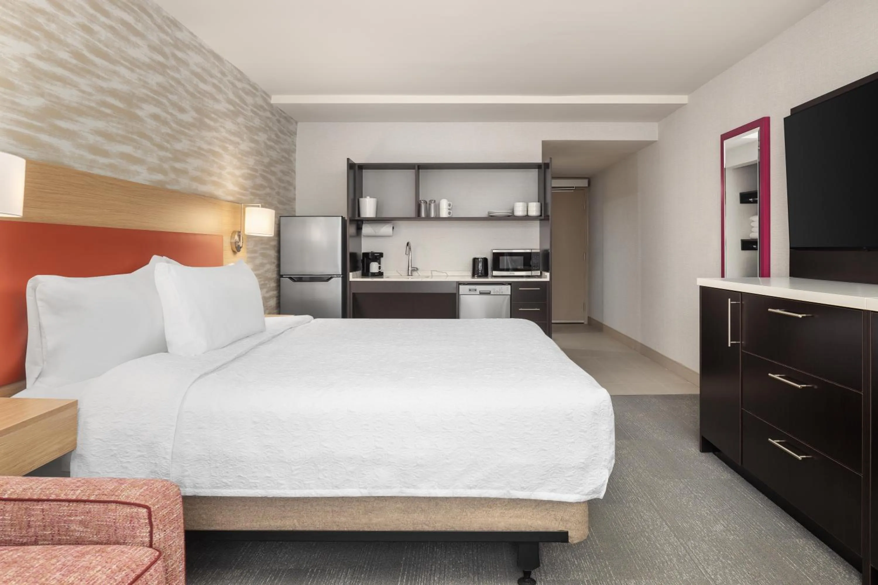 Bed in Home2 Suites By Hilton Kitchener