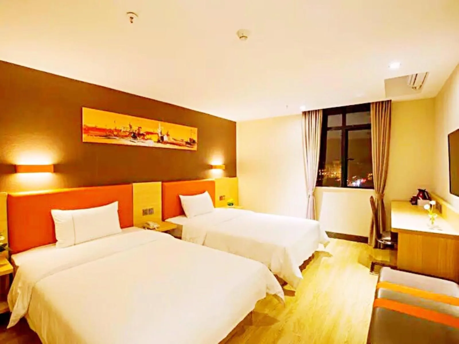 Bed in 7Days Inn Wuhan Hankou Jiangtan Lihuangpi Road