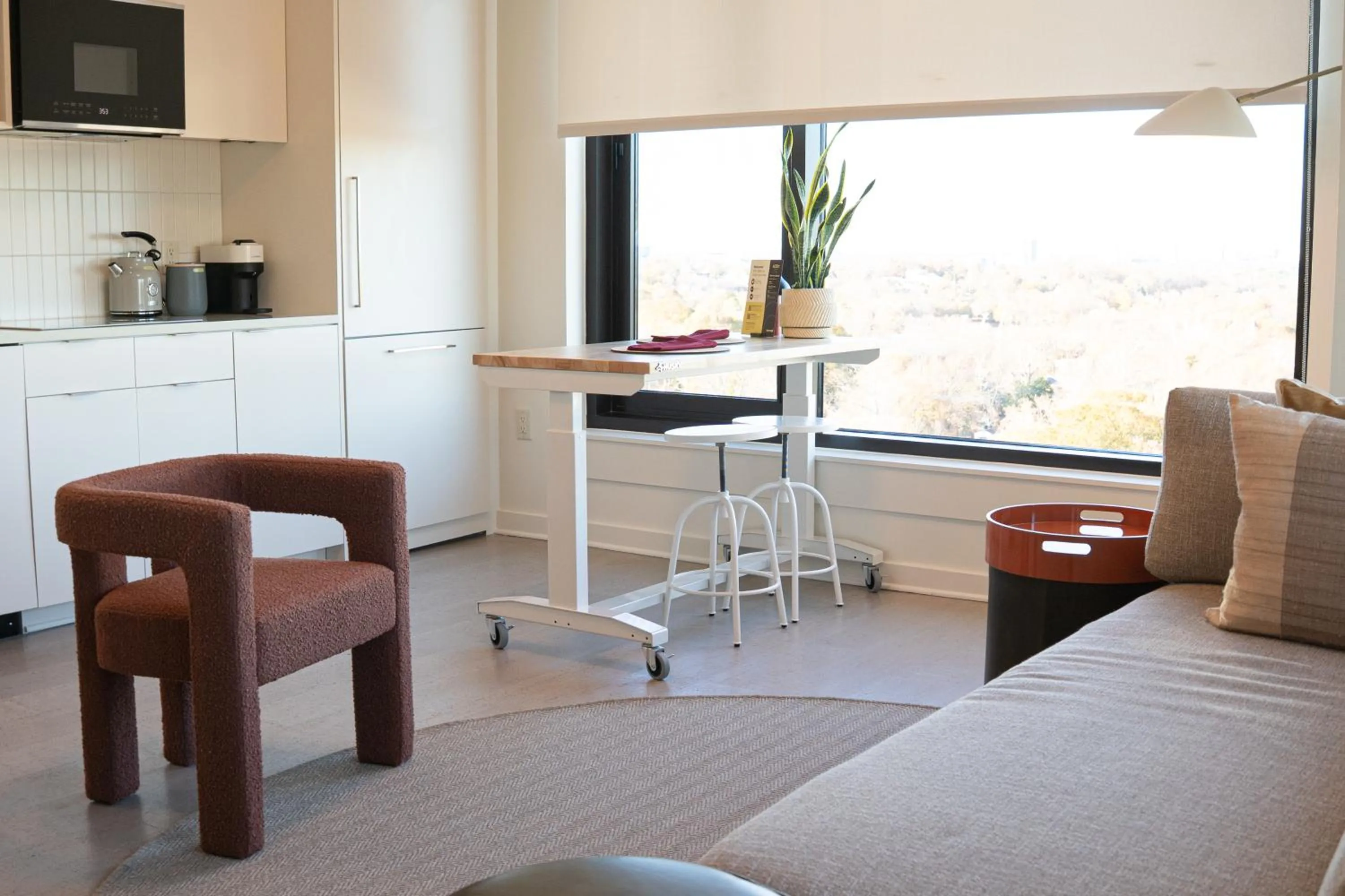 Living room in Scout Living, powered by Placemakr - Midtown