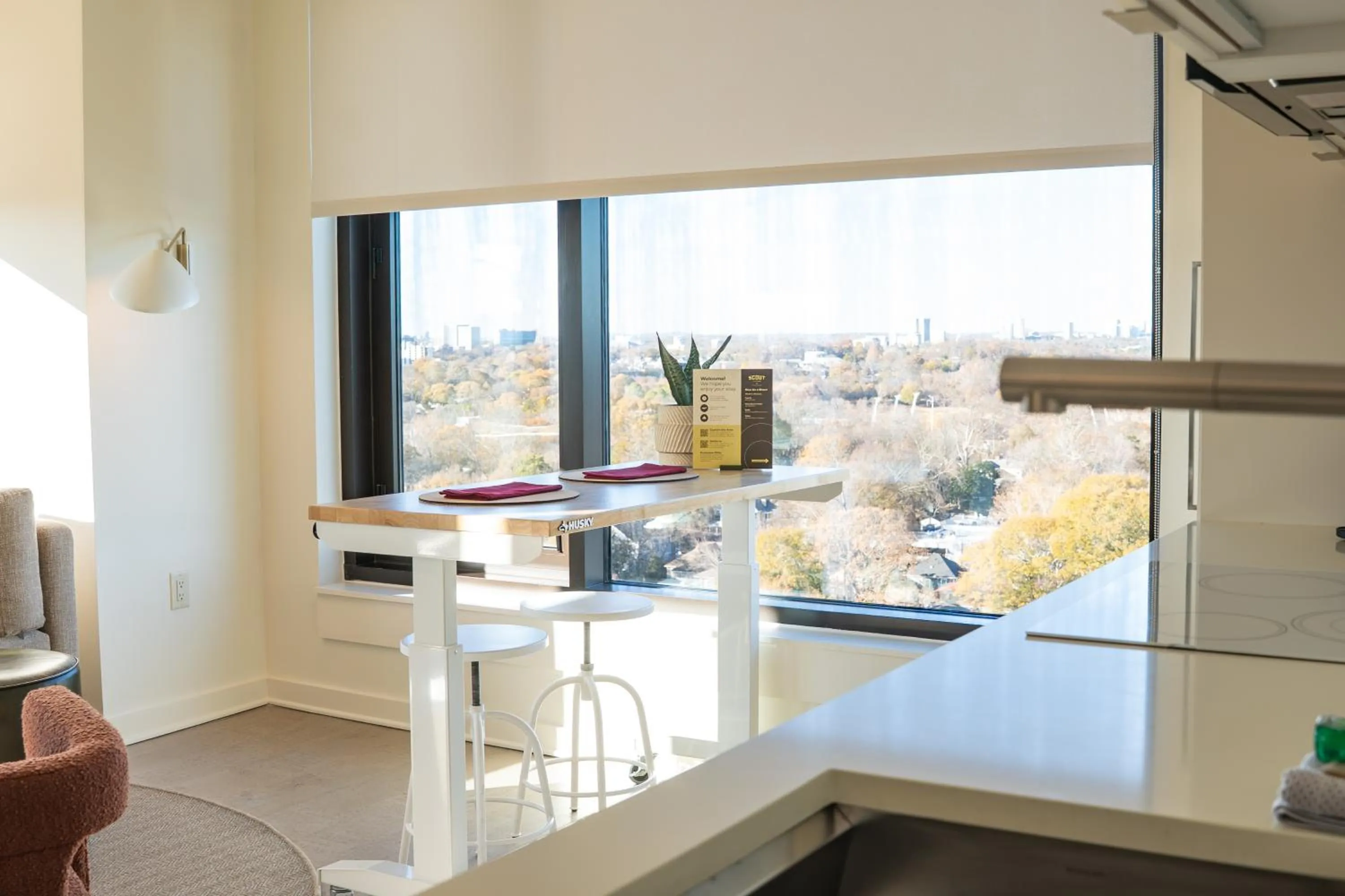 Living room in Scout Living, powered by Placemakr - Midtown