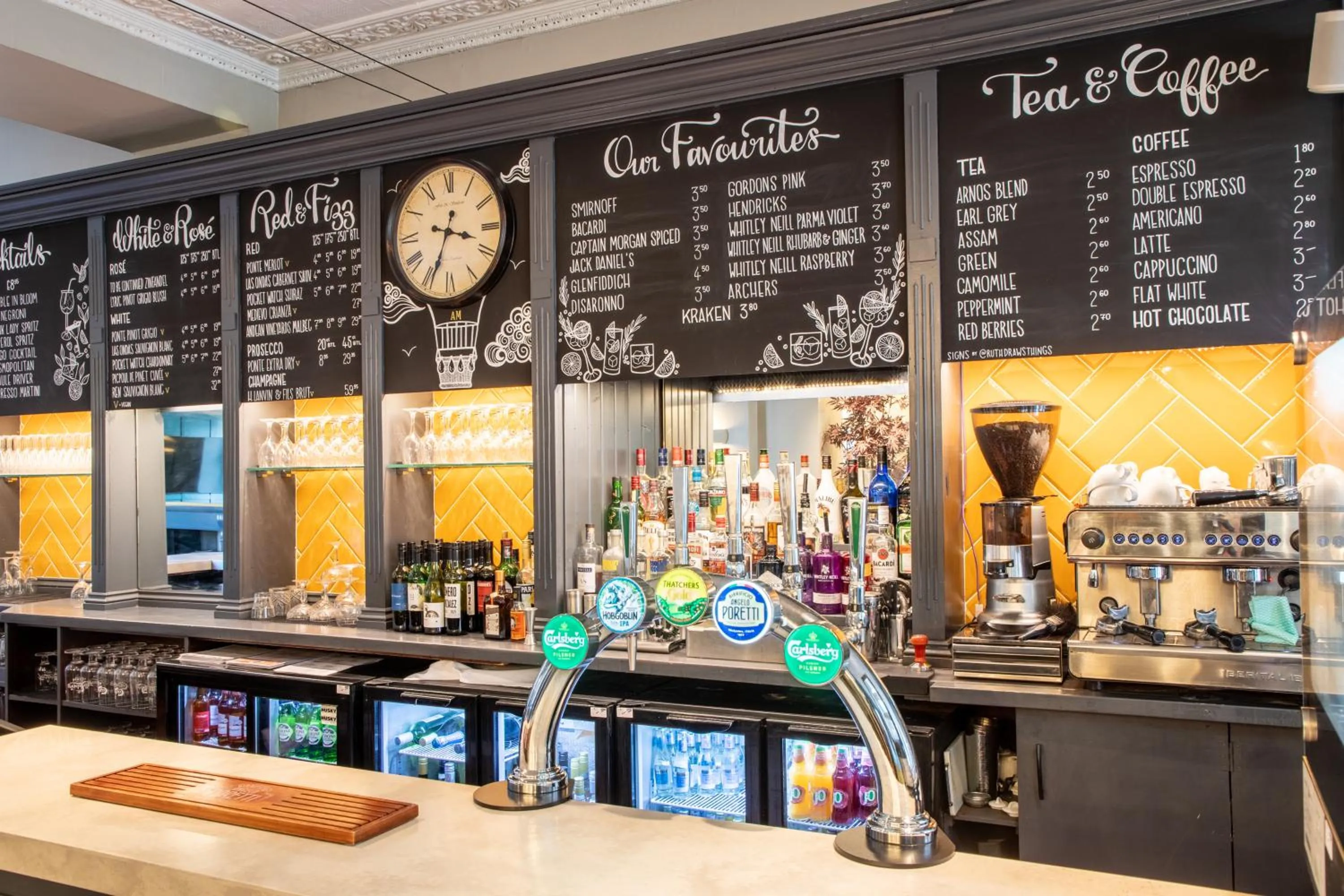 Restaurant/places to eat in Arnos Manor Hotel