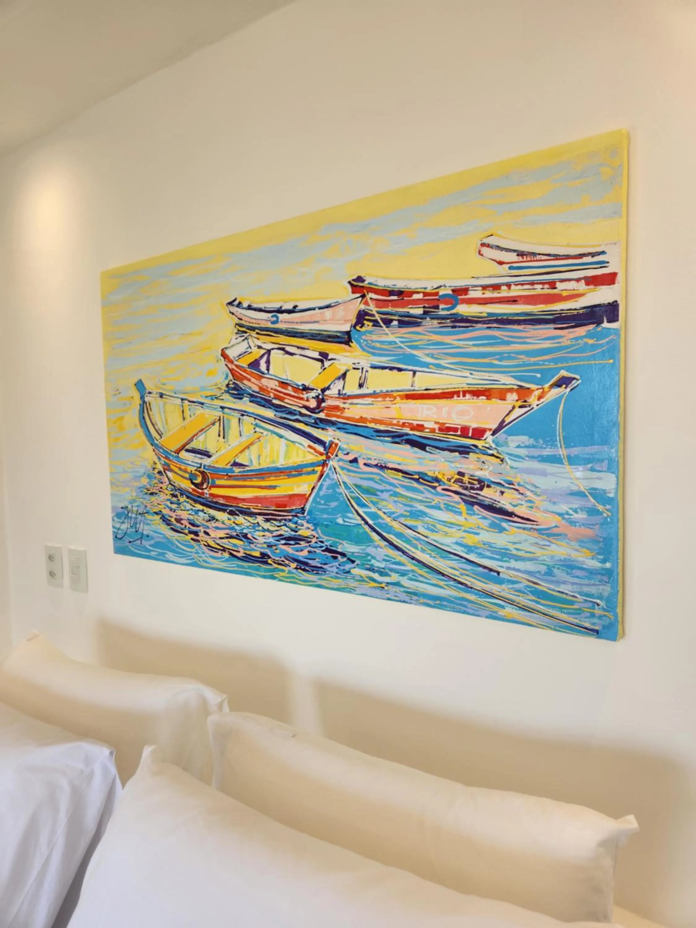 Decorative detail, Bed in Pousada Dreamland Buzios