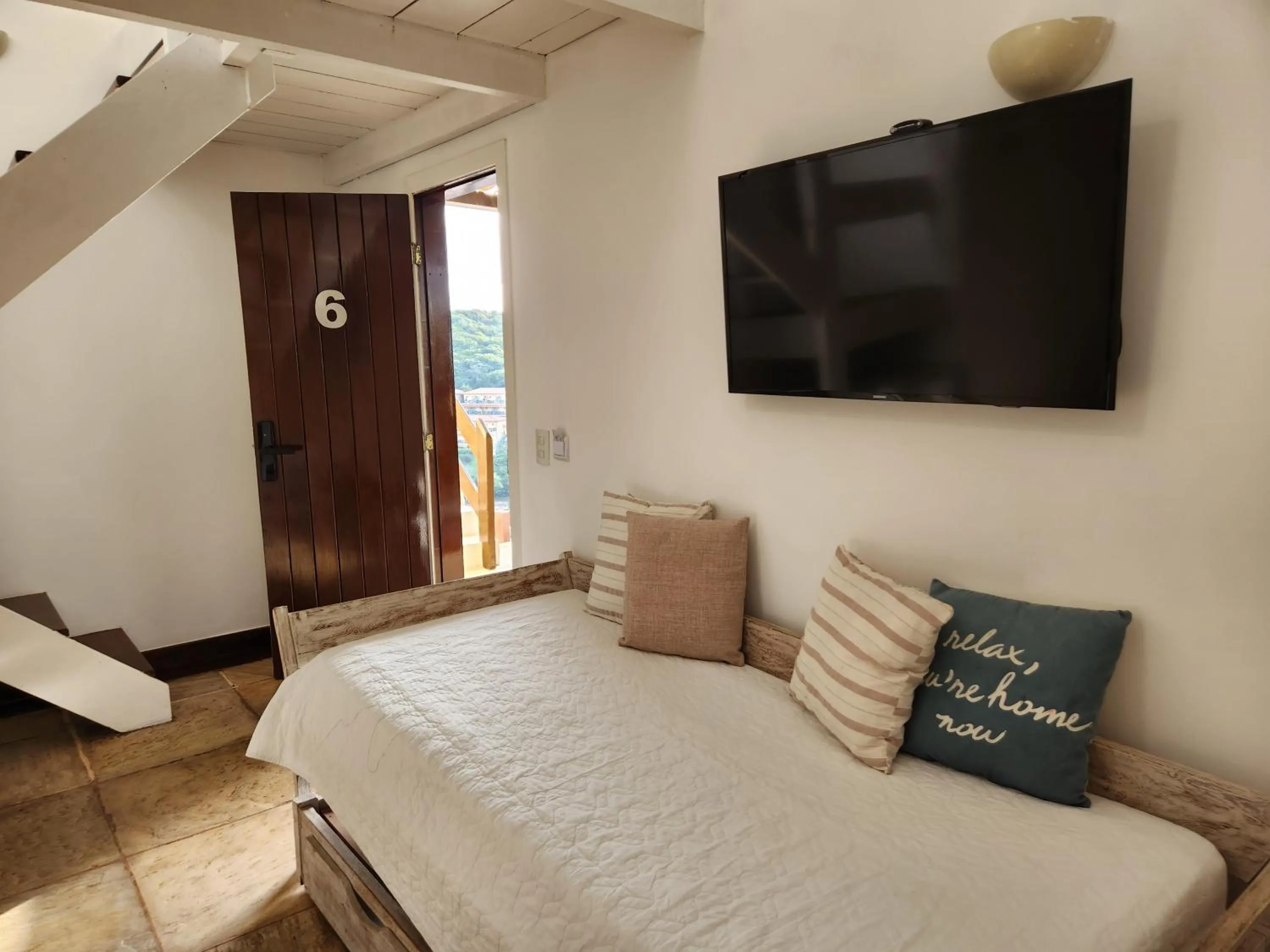 TV and multimedia, Bed in Pousada Dreamland Buzios