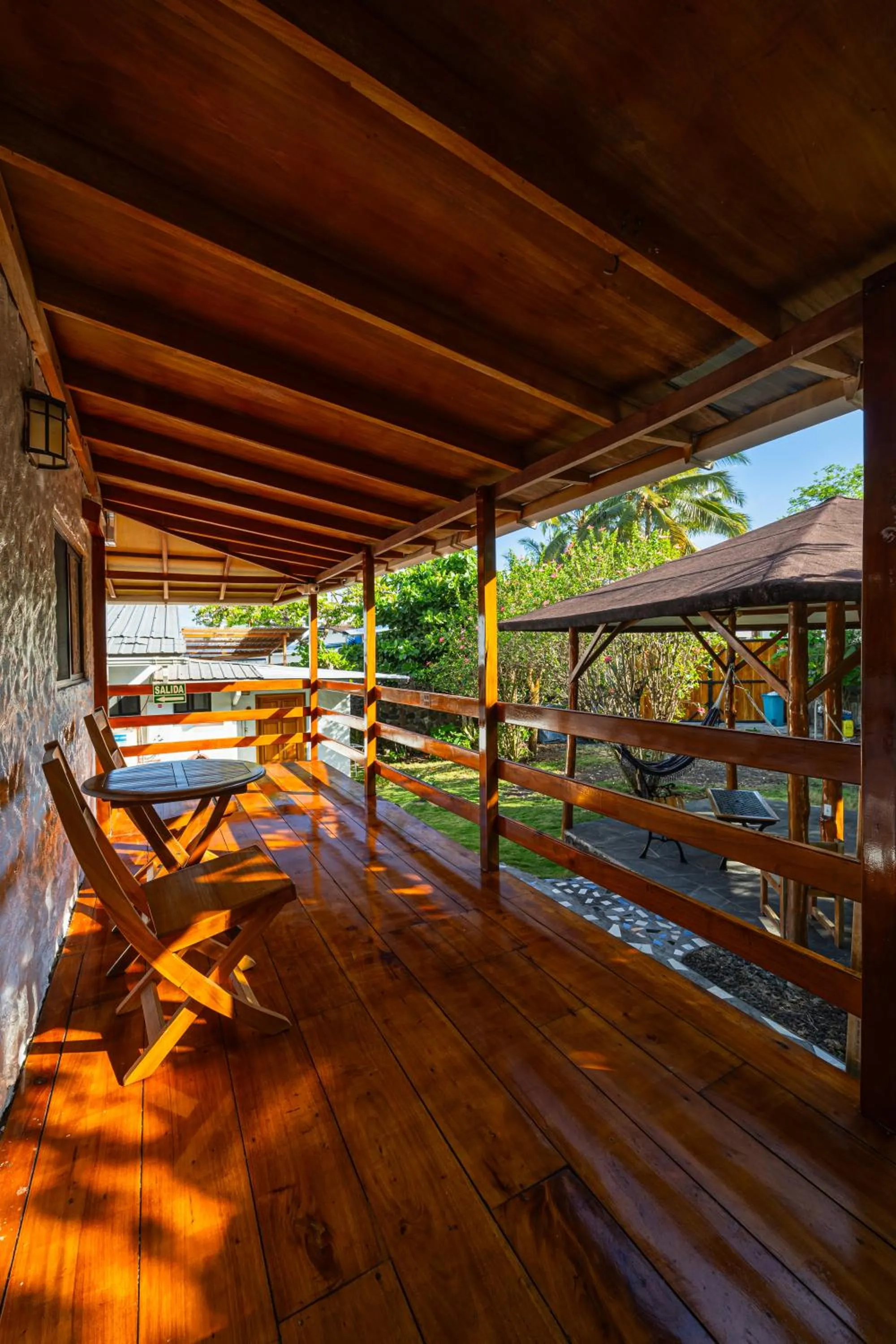 Patio in La Peregrina Galapagos B&B