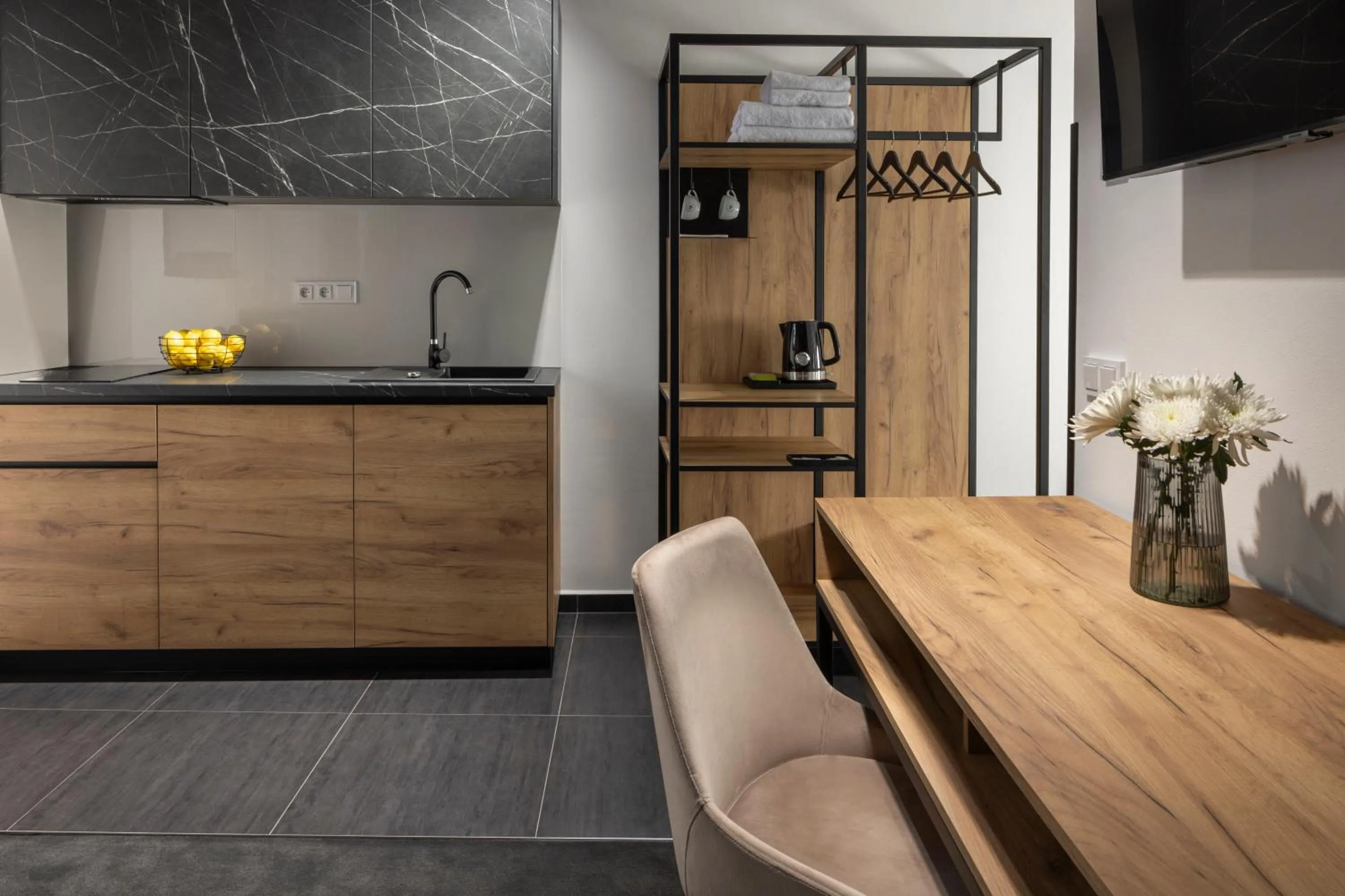 Kitchen or kitchenette in Hotel Savorsky