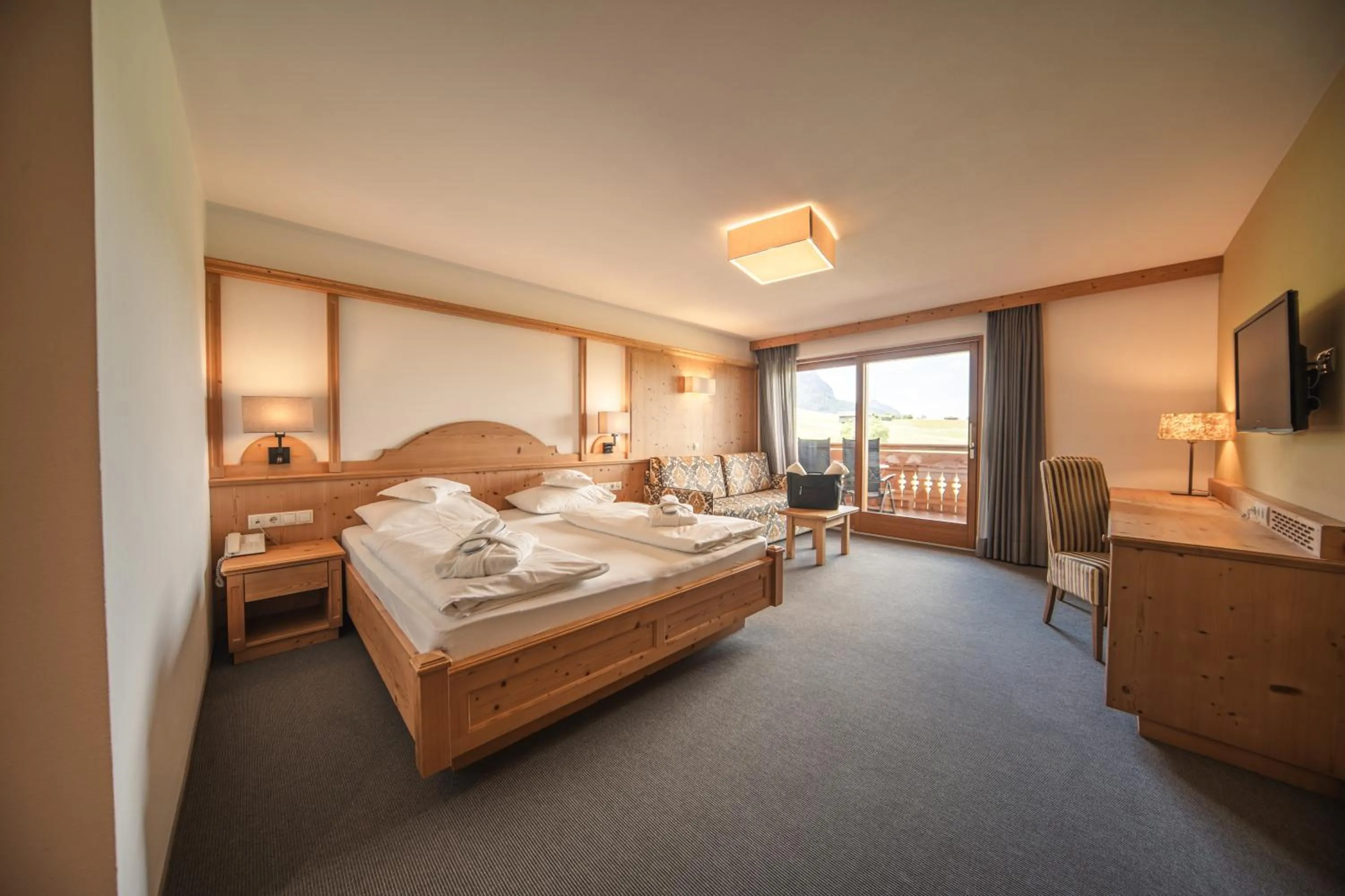 Bed in Hotel Rosslaufhof