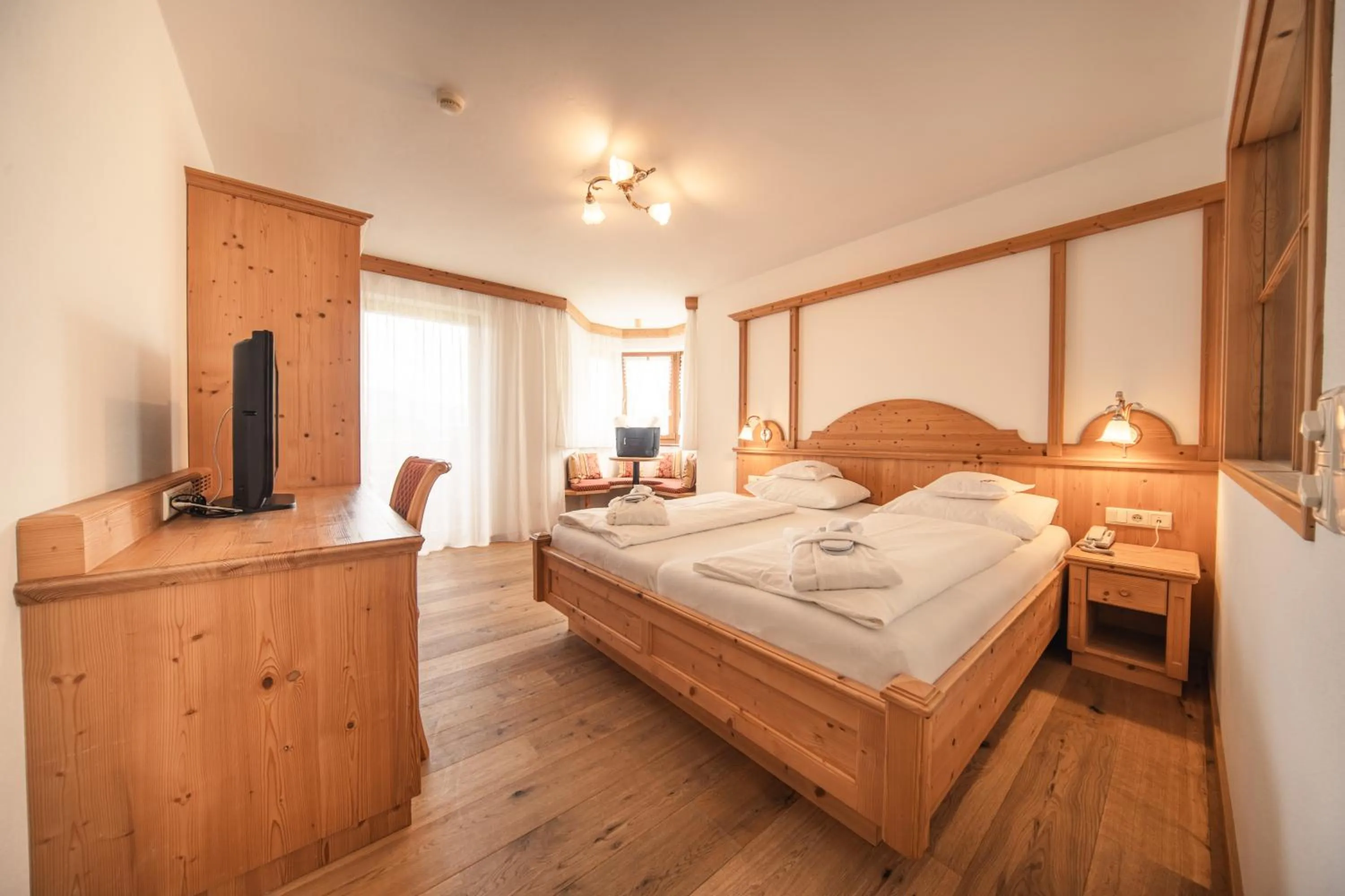 Bed in Hotel Rosslaufhof