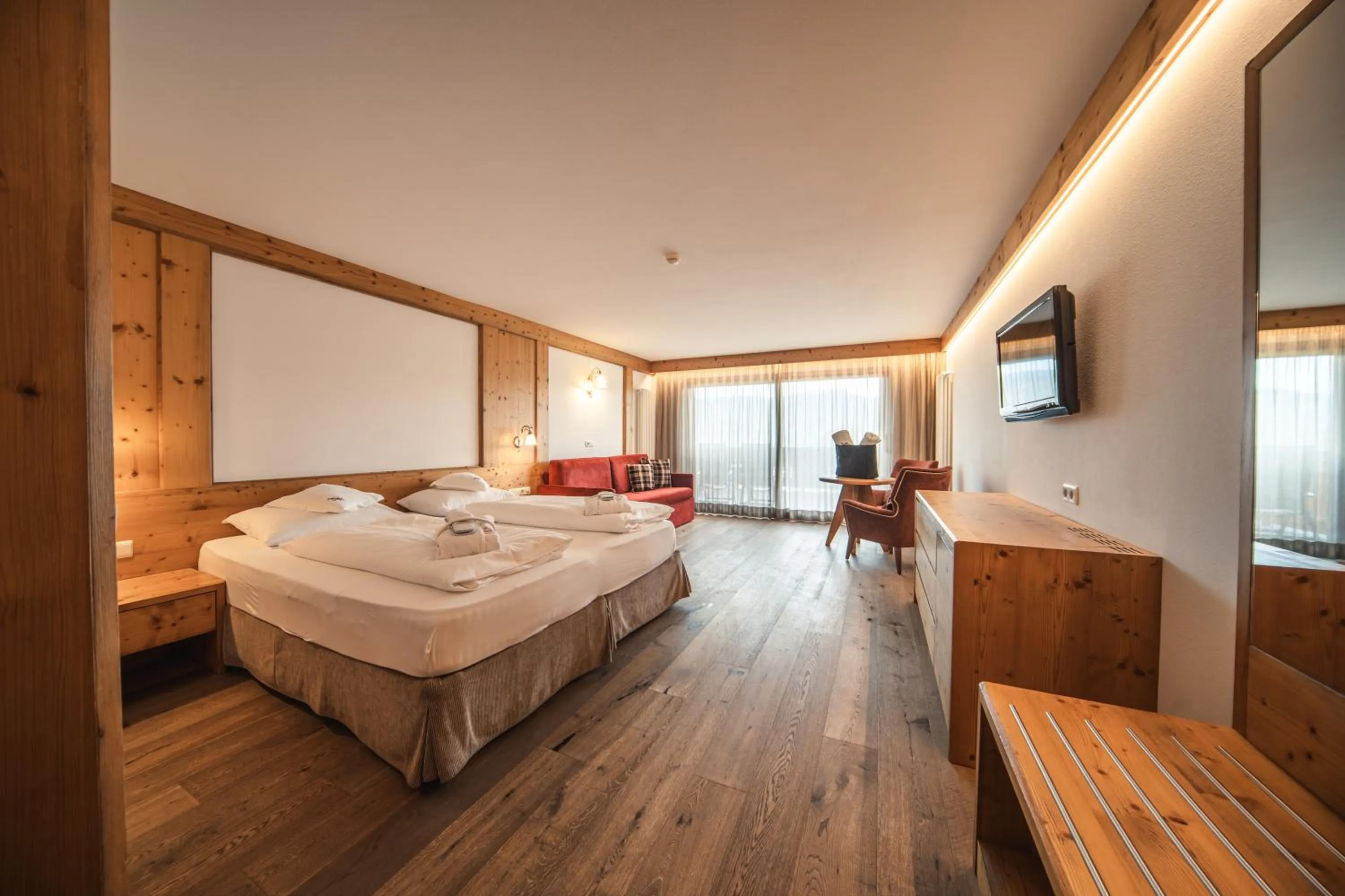 Bed in Hotel Rosslaufhof