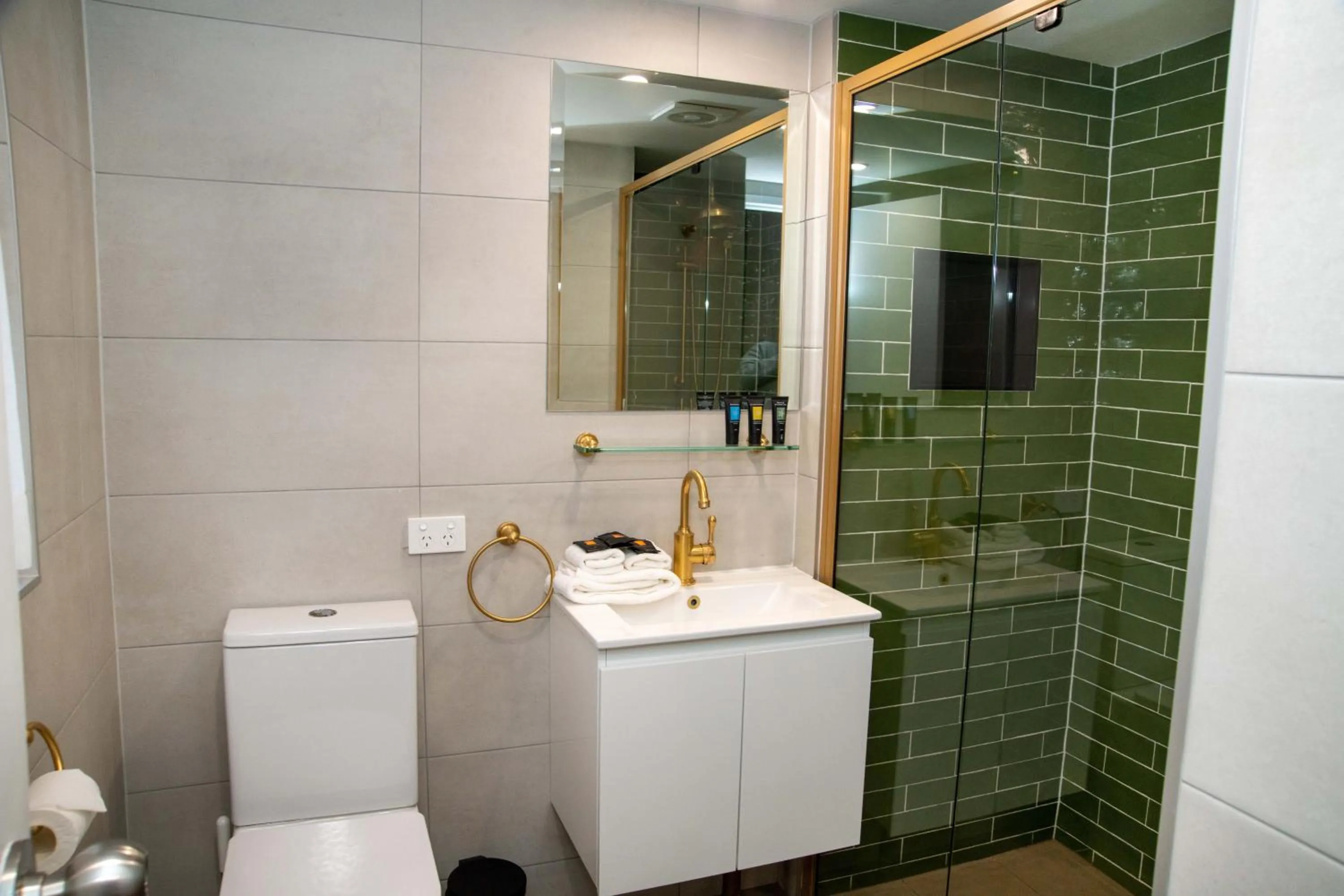 Bathroom in Town Square Motel