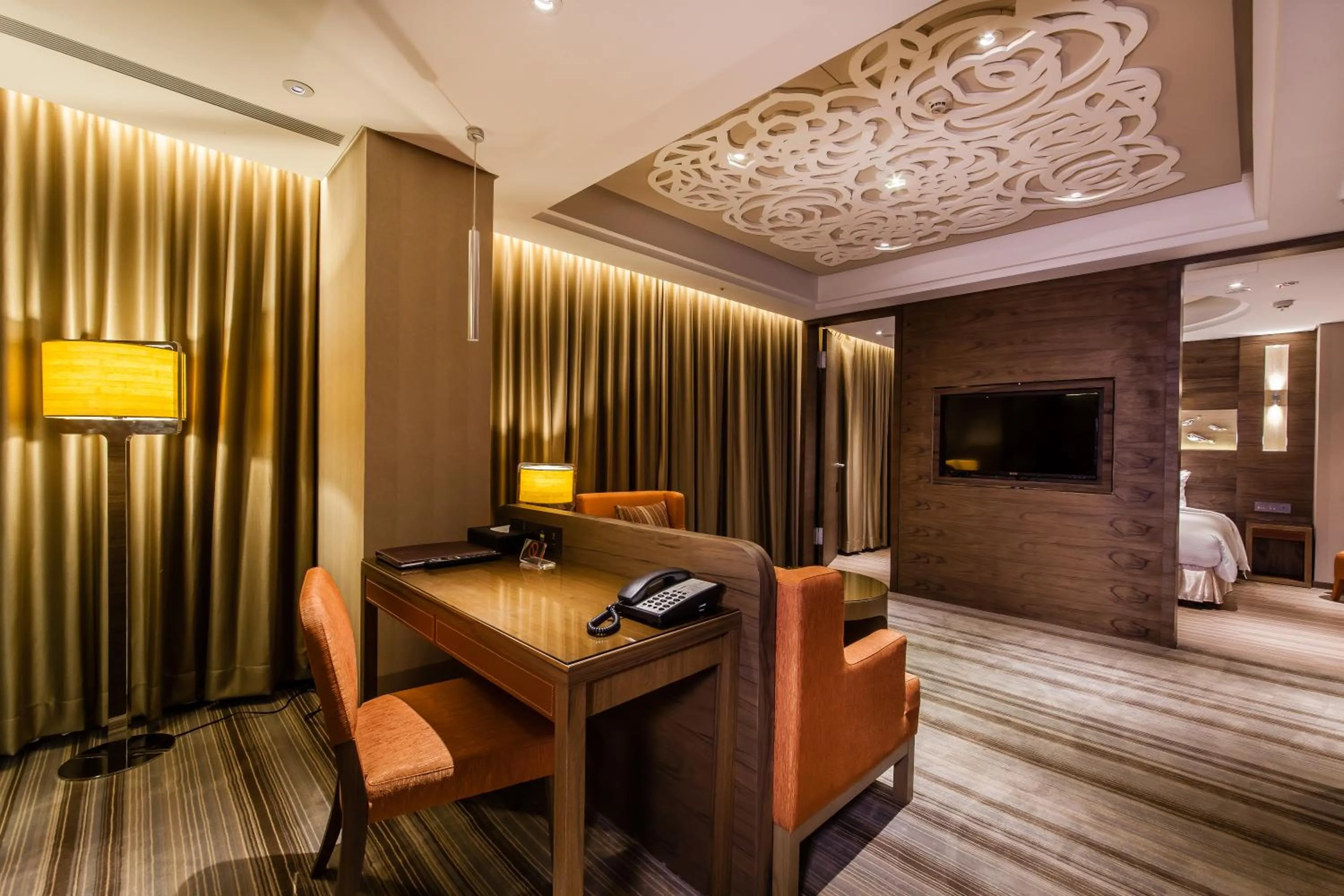 Seating area in Green World Taipei Station