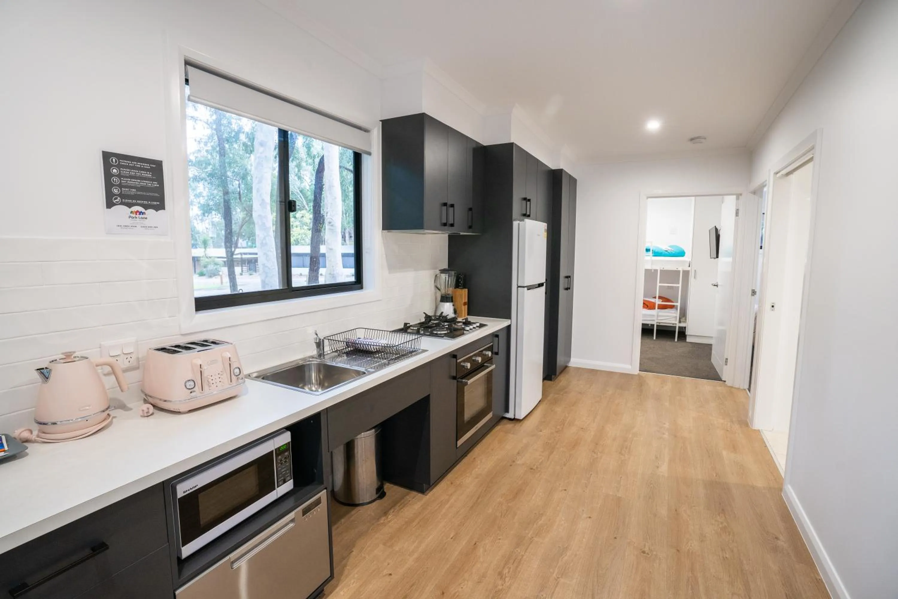 Kitchen or kitchenette in BIG4 Yarra Valley Park Lane Holiday Park