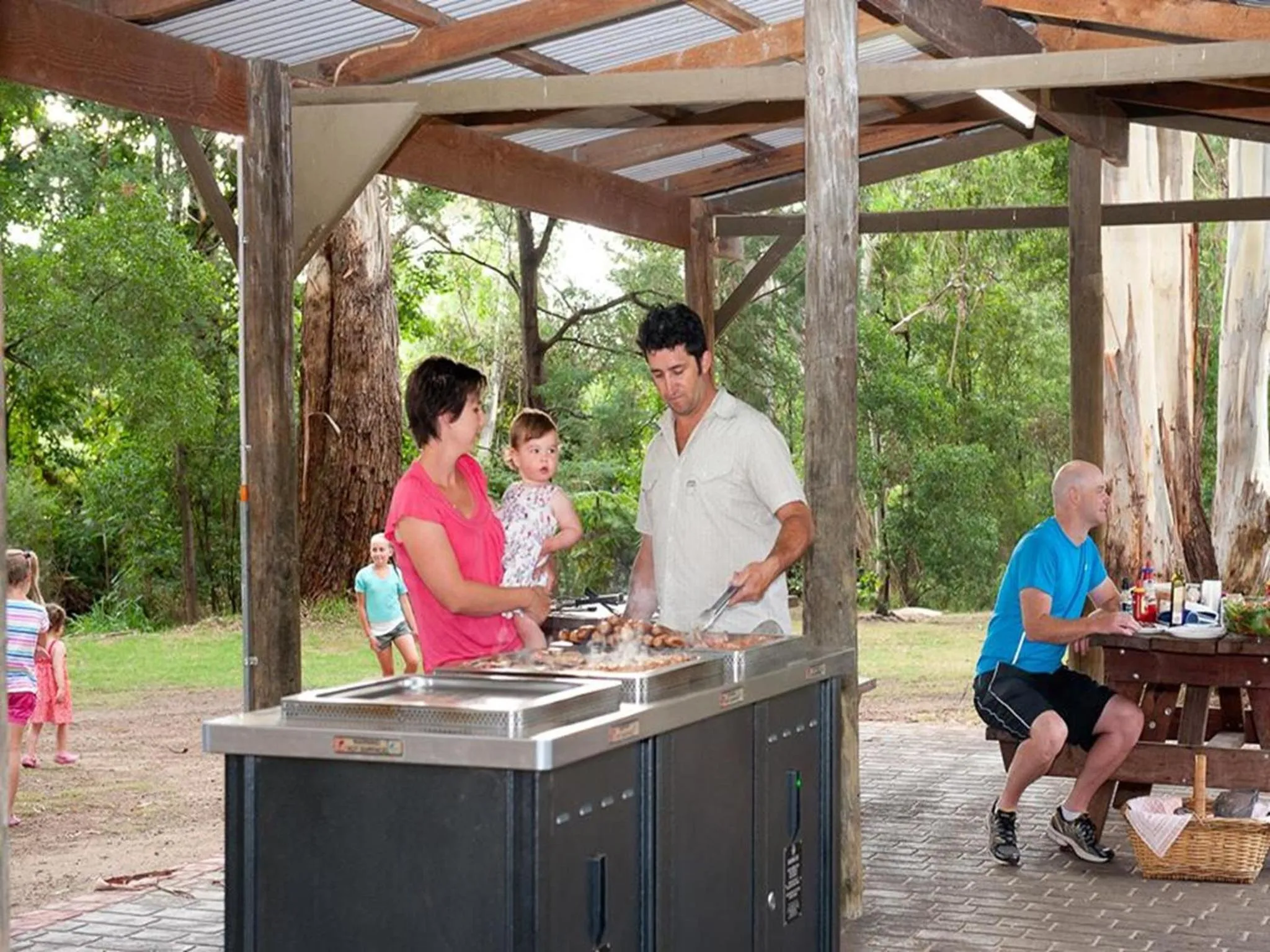 group of guests in BIG4 Yarra Valley Park Lane Holiday Park