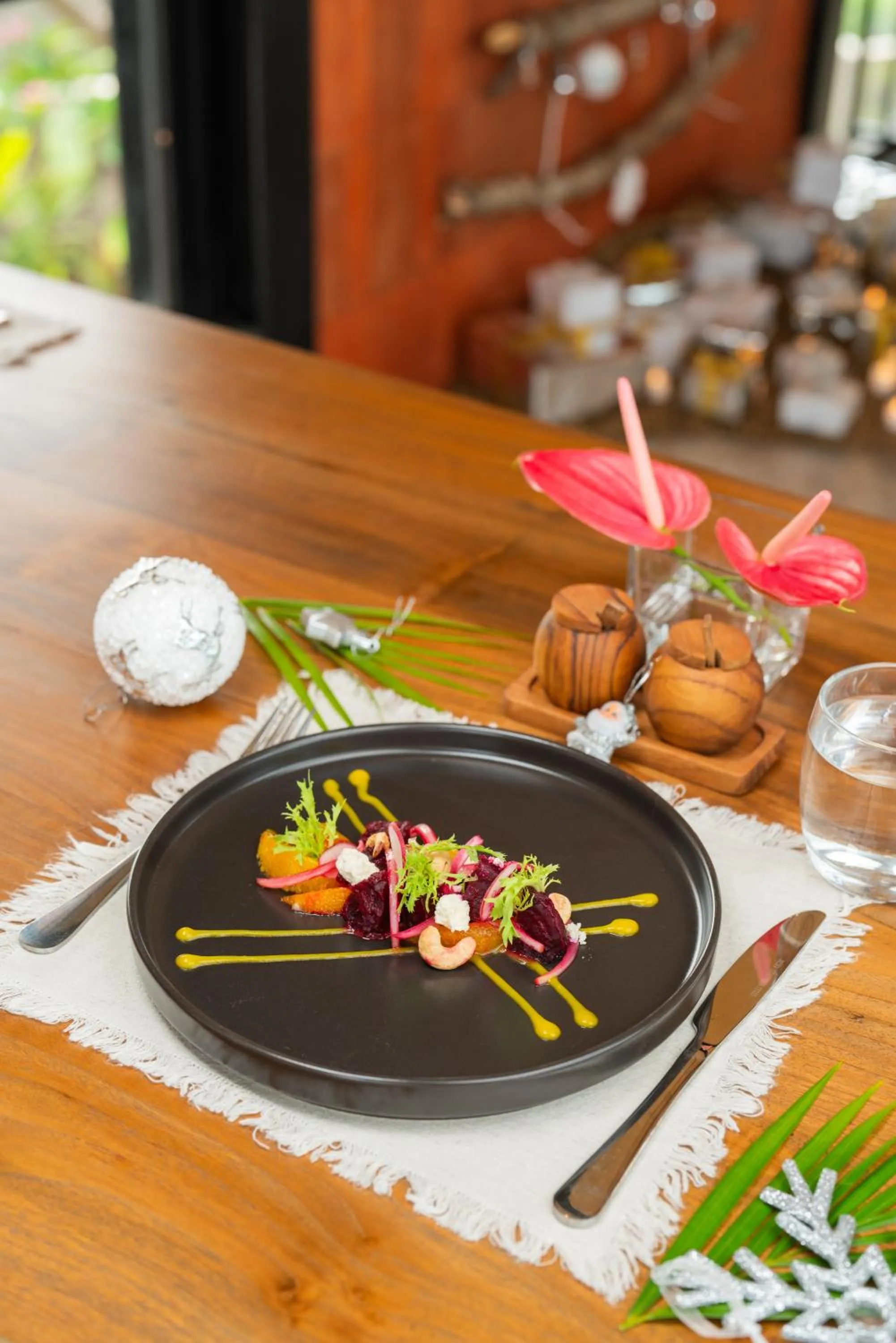 Food and drinks in Ubud Mas Glamping Luxury Tent