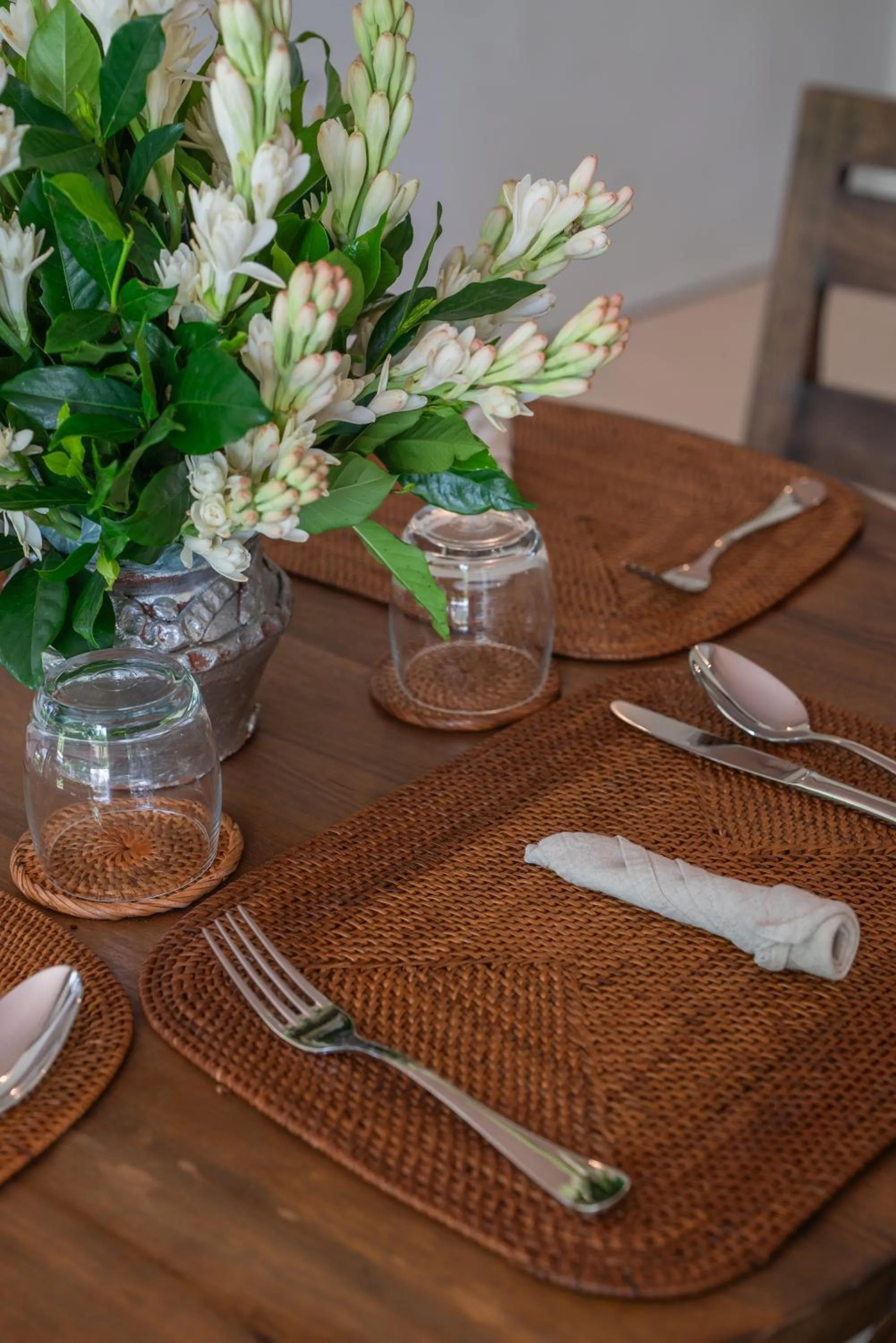 Dining area in Ubud Mas Glamping Luxury Tent