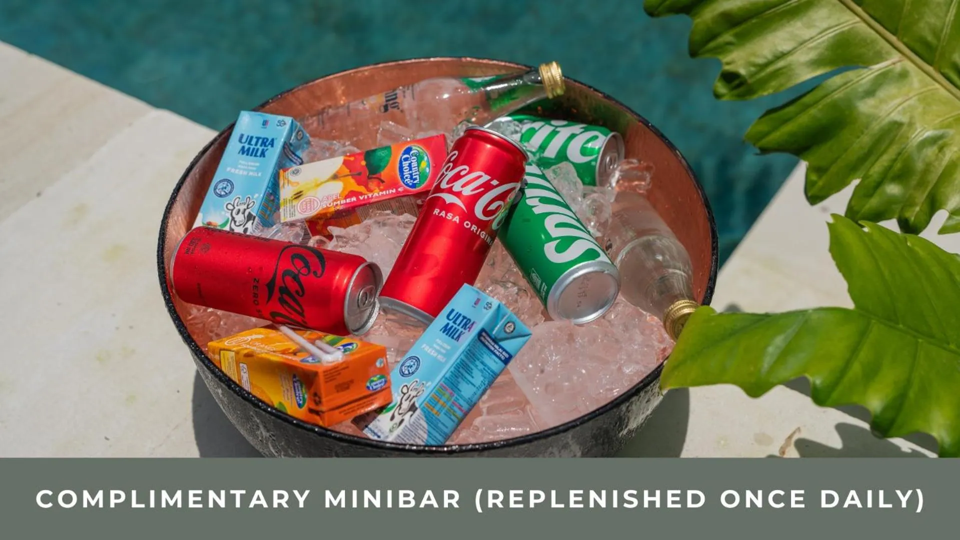 minibar in Ubud Mas Glamping Luxury Tent