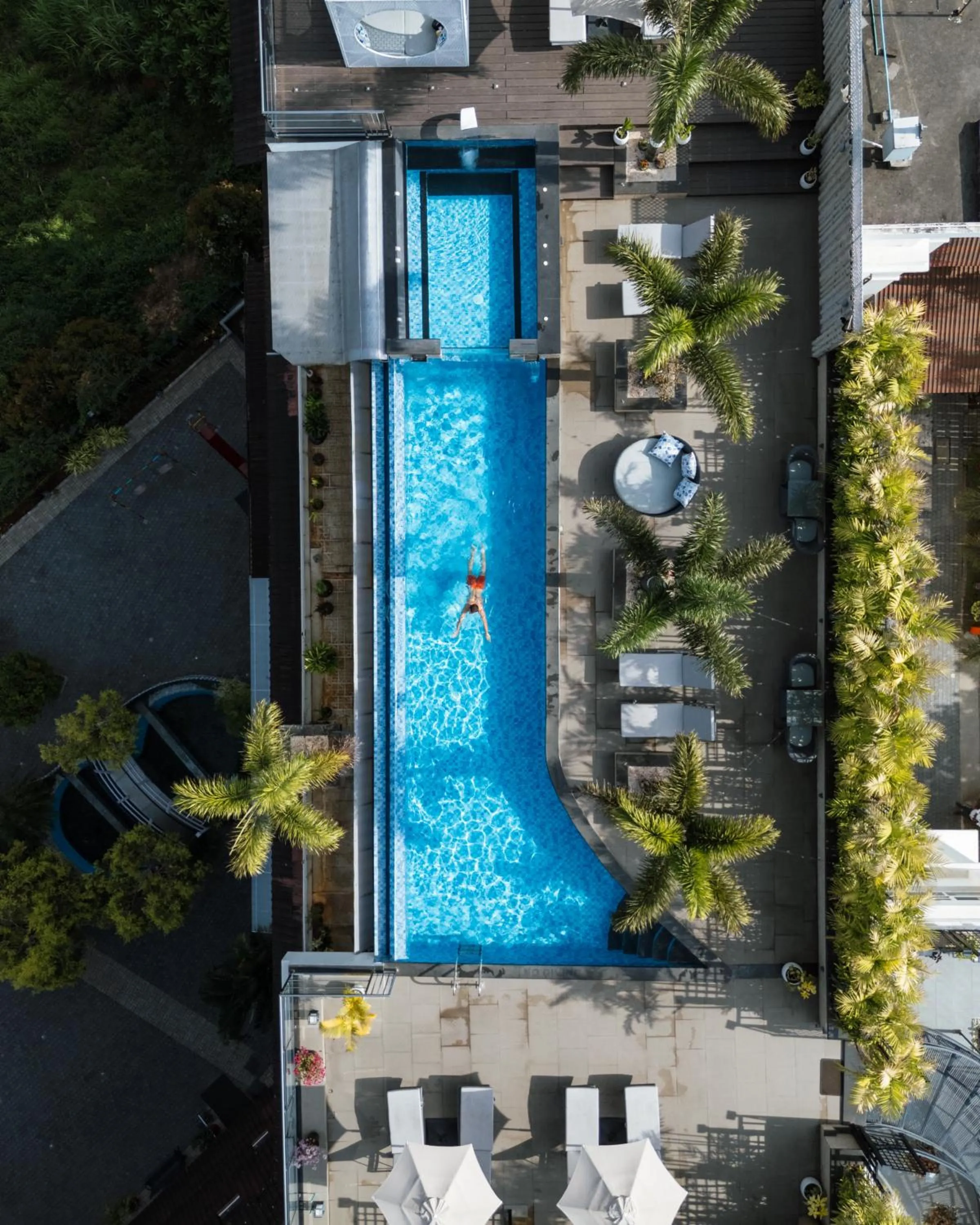 Swimming pool in The Panoramic Getaway