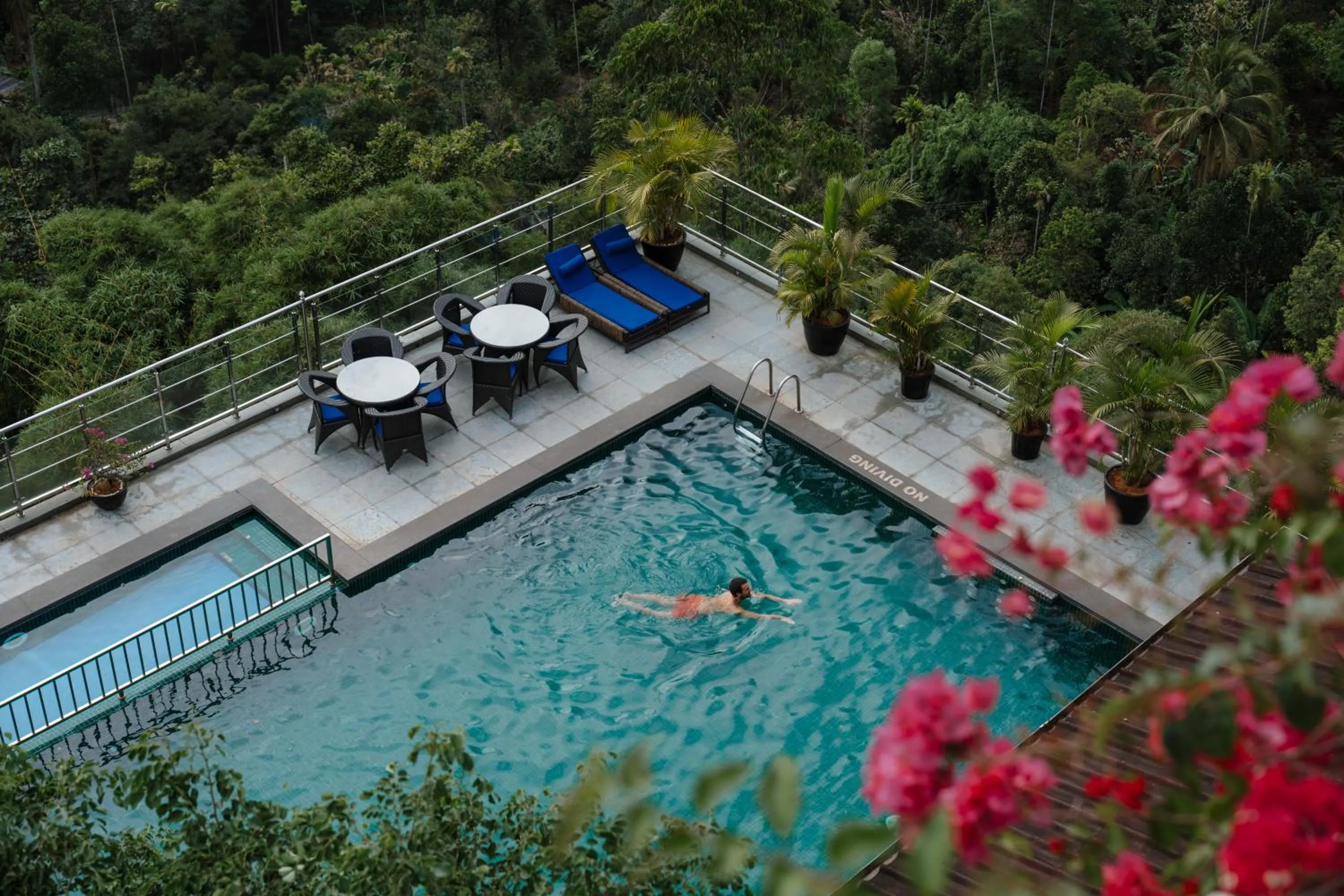Pool view in The Panoramic Getaway