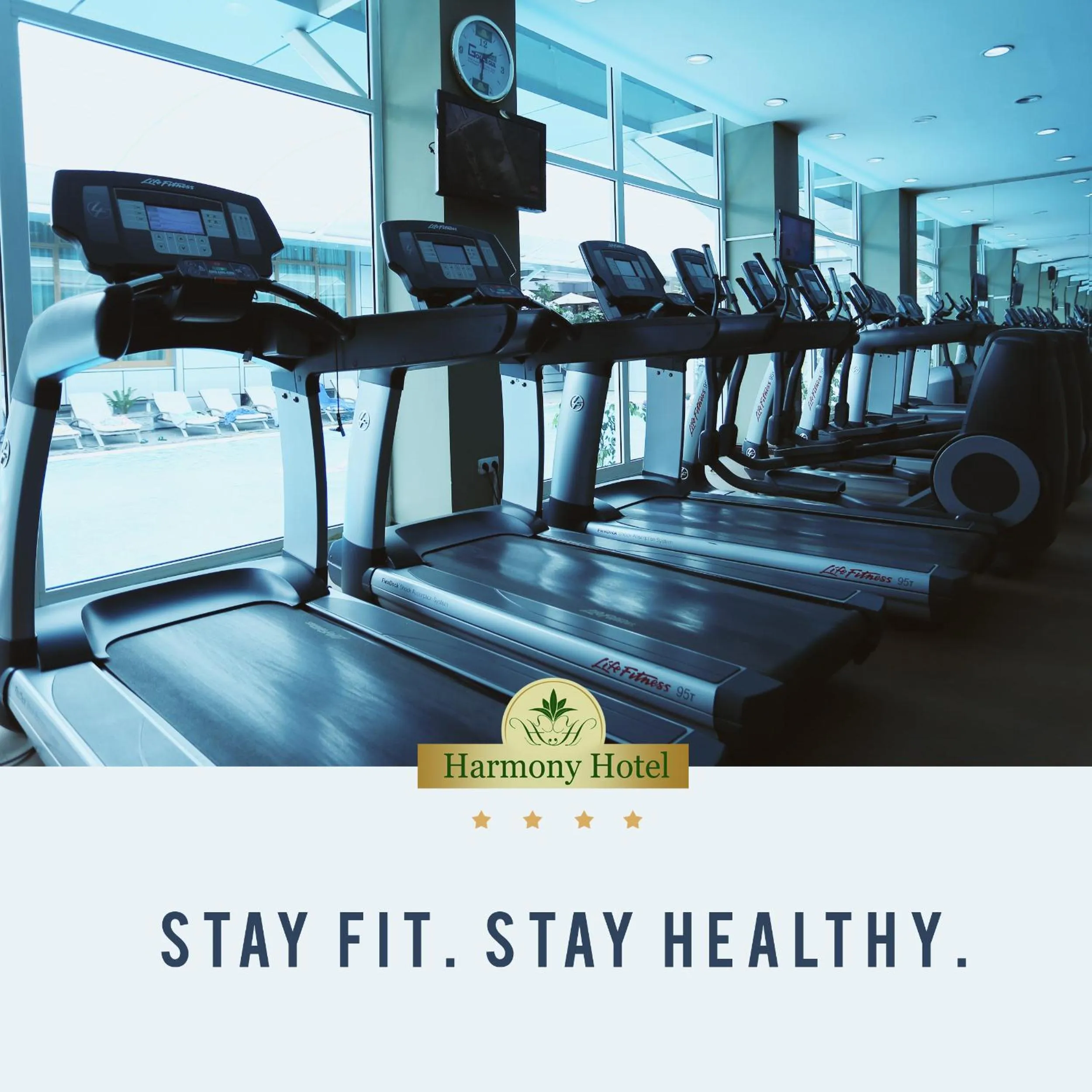 Fitness centre/facilities in Harmony Hotel