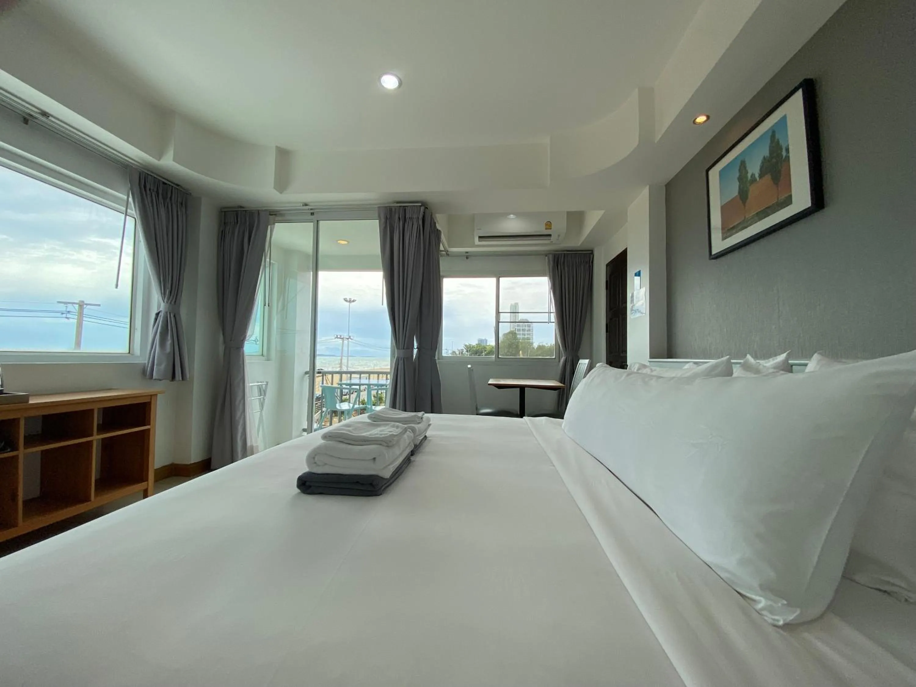 Bedroom, Bed in KP Seaview Jomtien