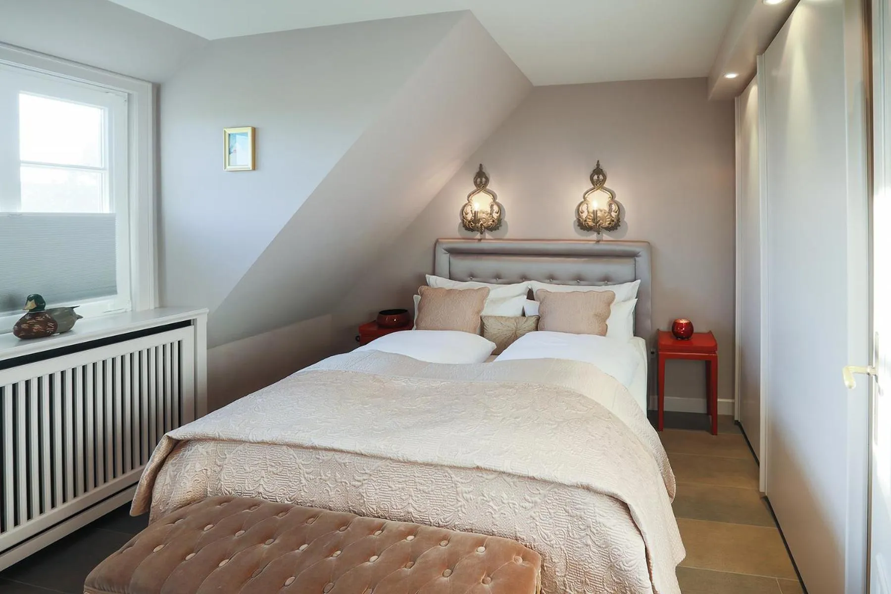 Bedroom, Bed in Ferienhaus Weetstich