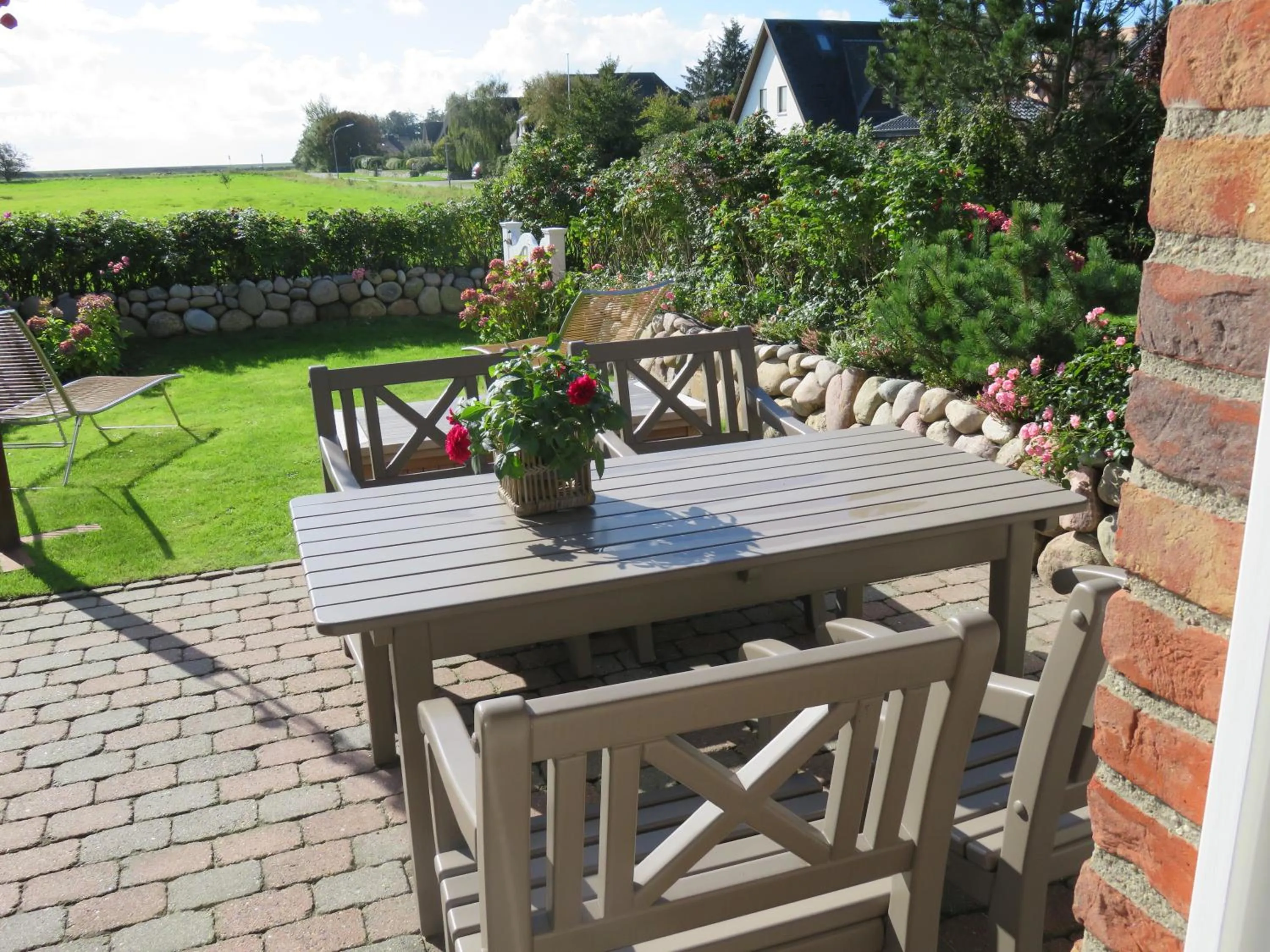 Garden in Ferienhaus Weetstich