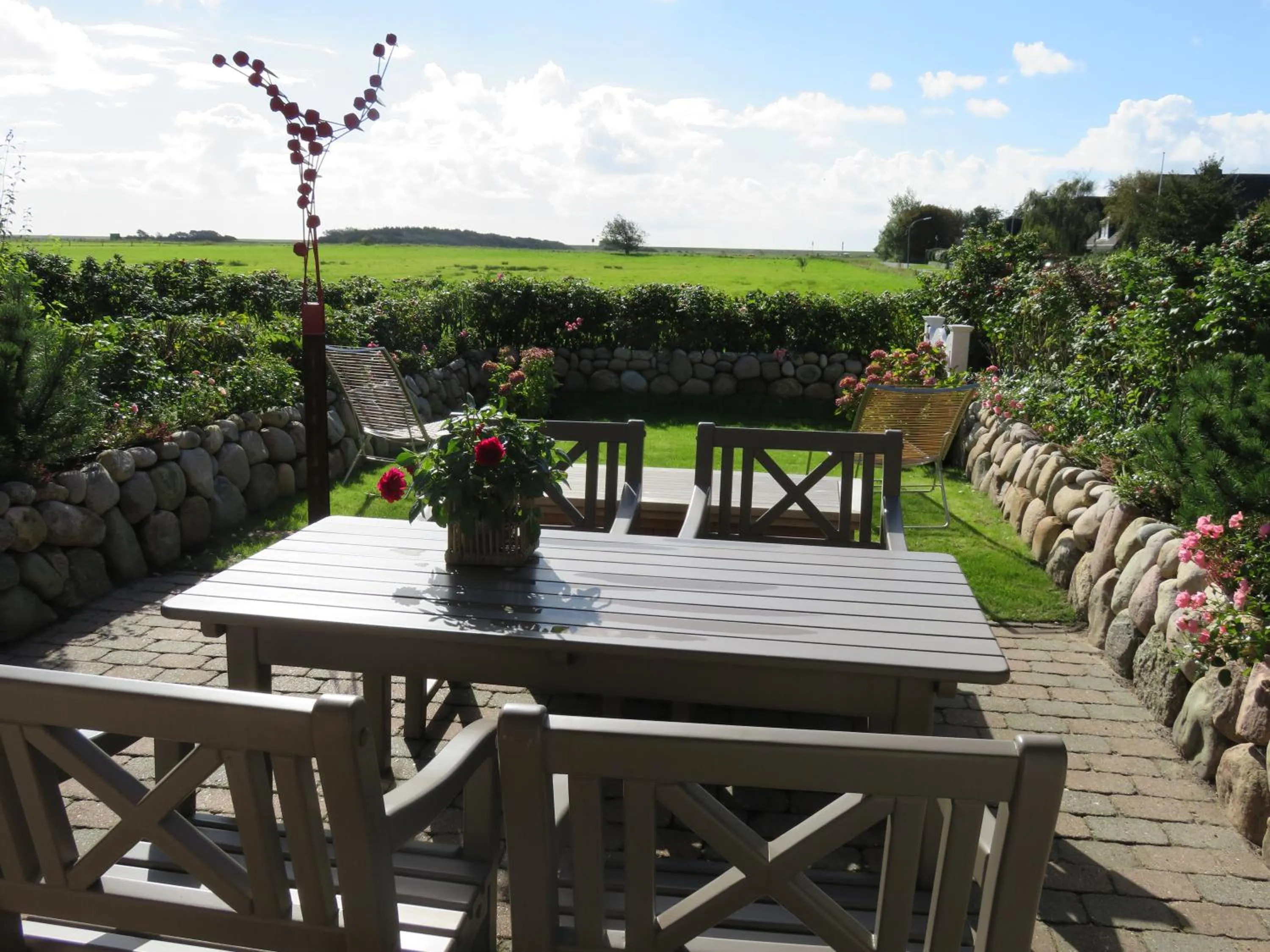 Garden in Ferienhaus Weetstich