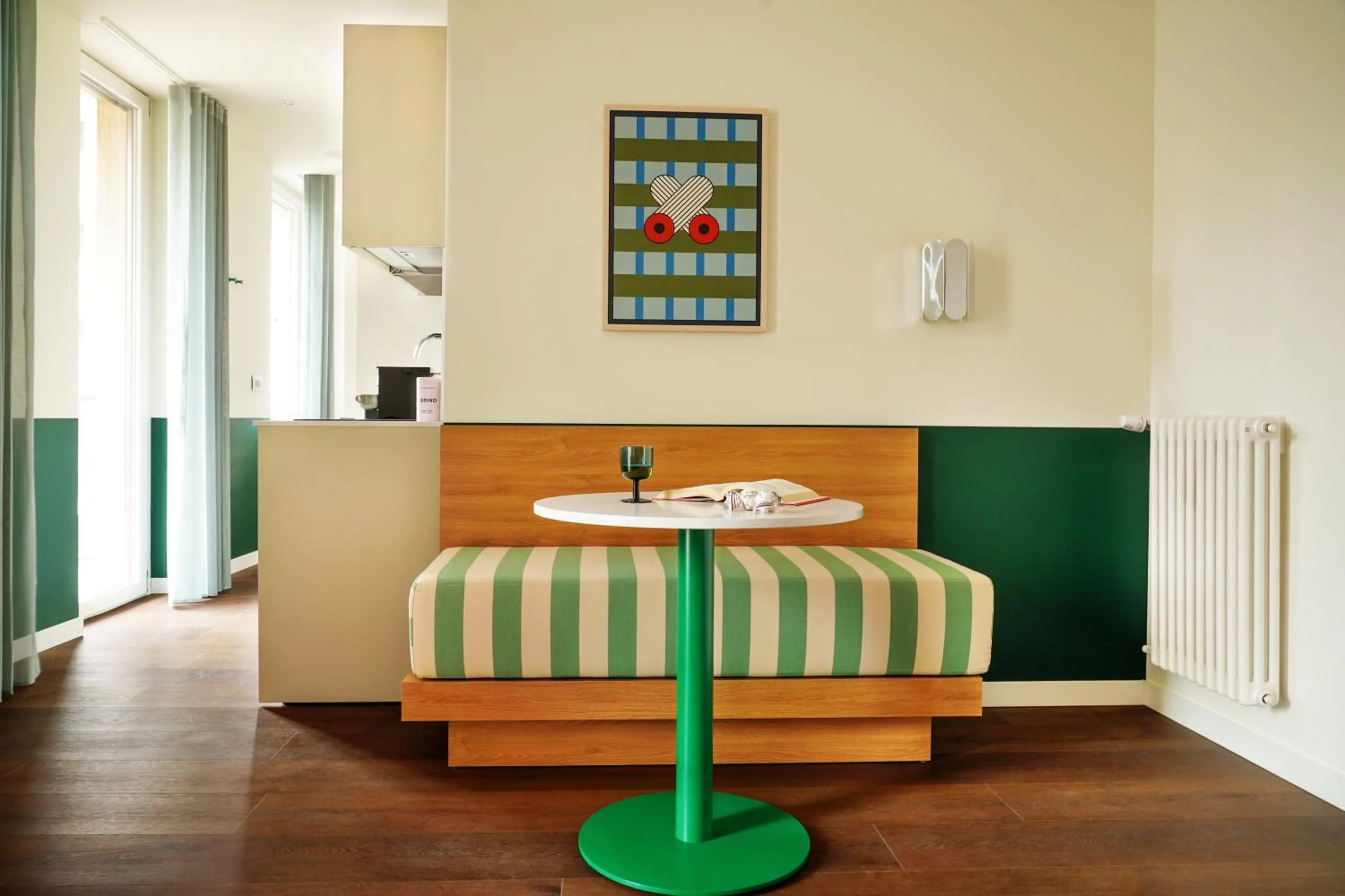 Seating area, Bed in Numa Milan Sempione