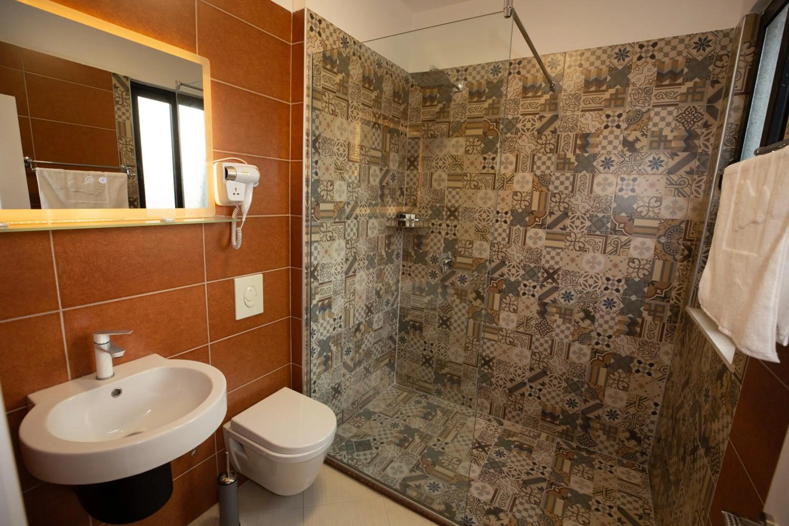 Shower in Frekel Hotel