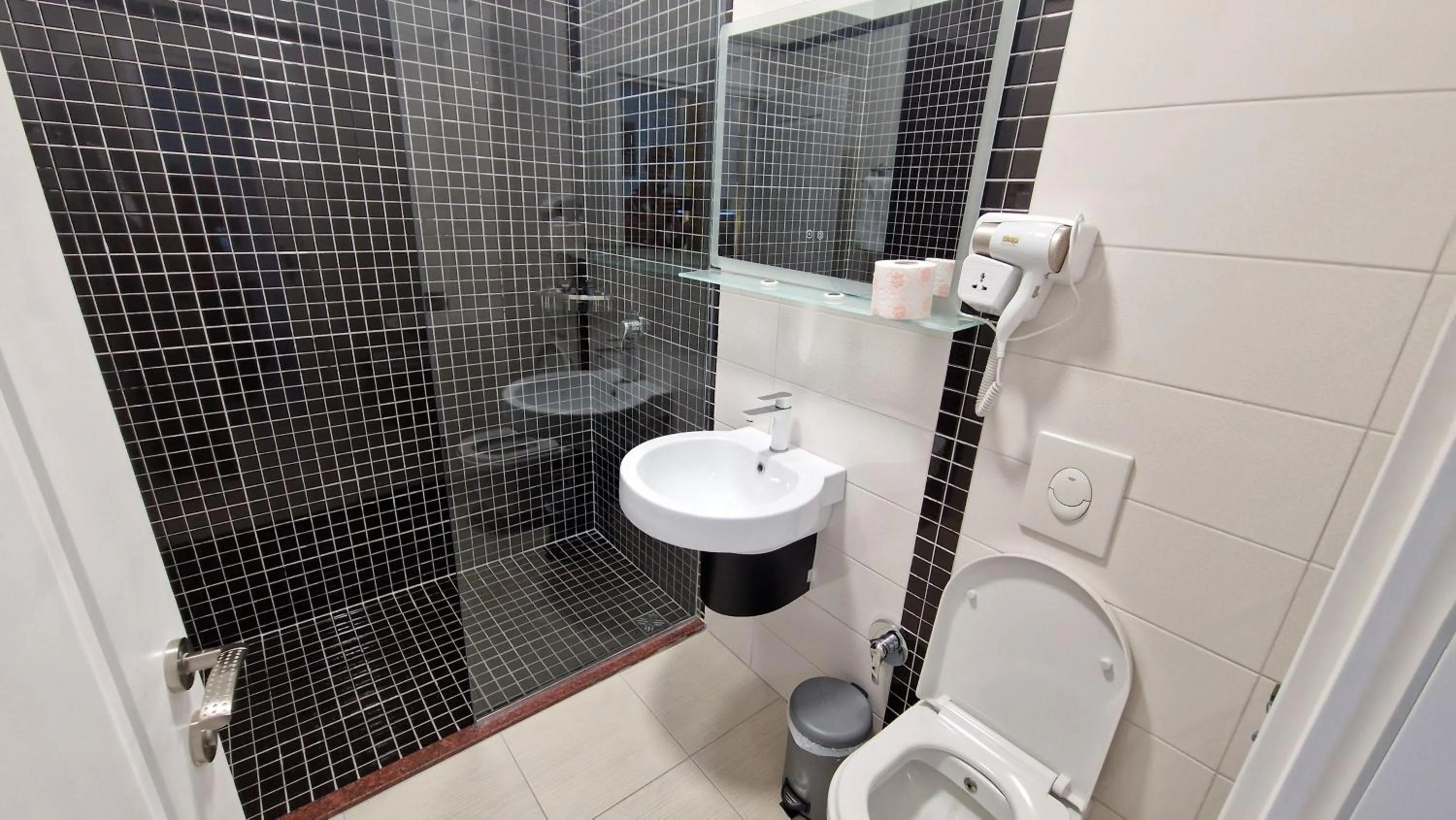 Shower in Frekel Hotel