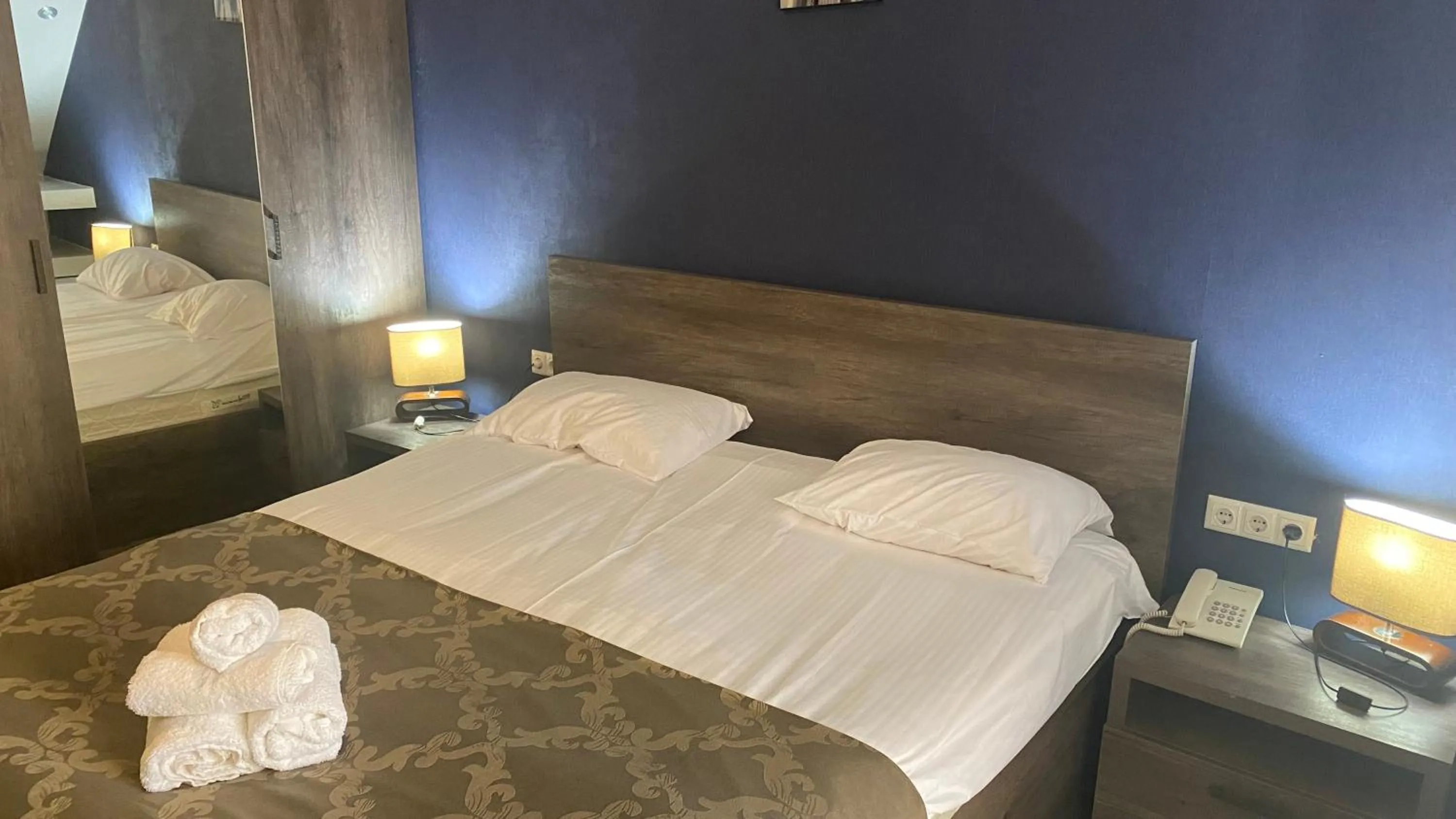 Bed in Hotel Old Rustaveli