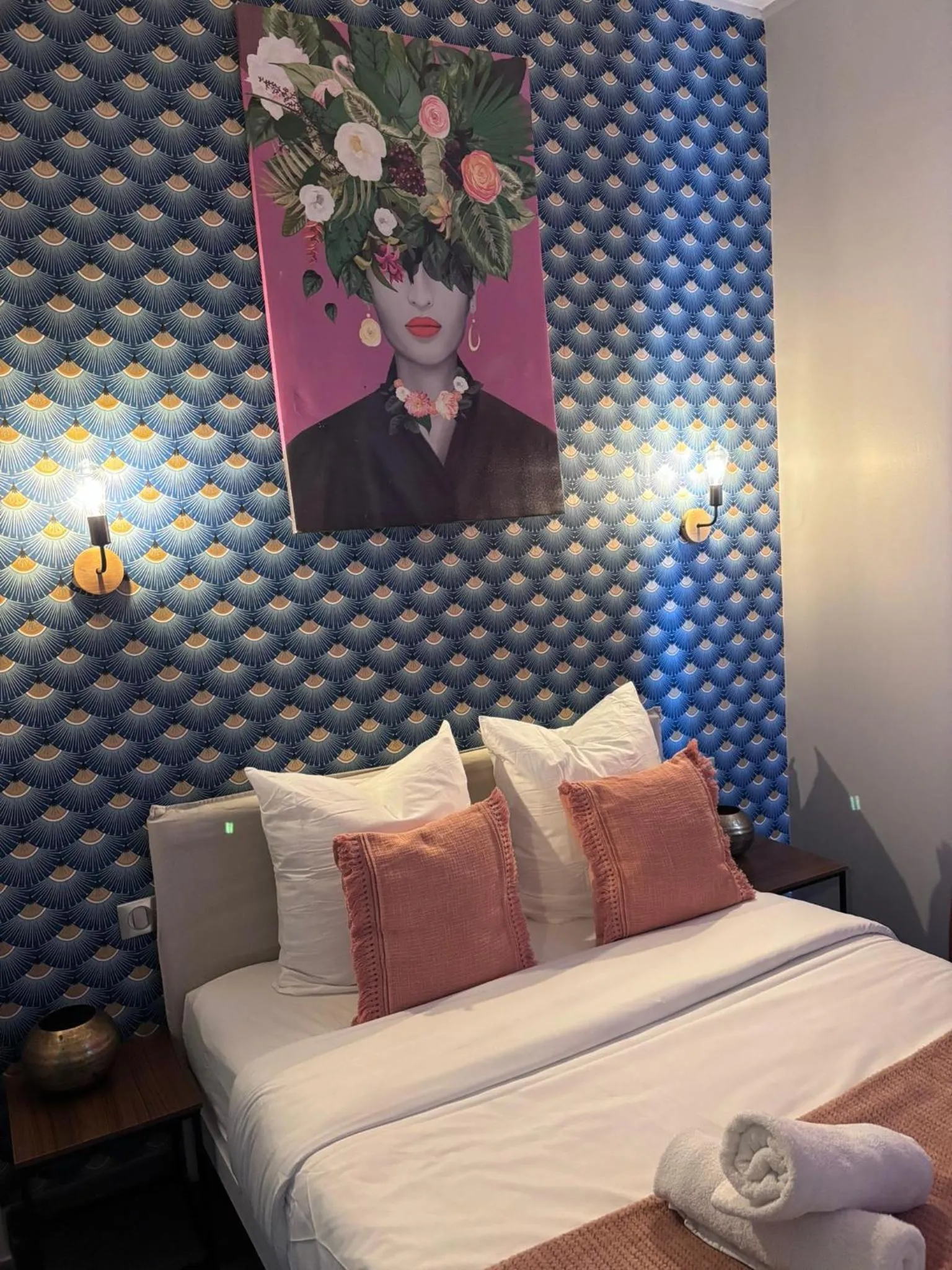 Bed in Hôtel Astrid